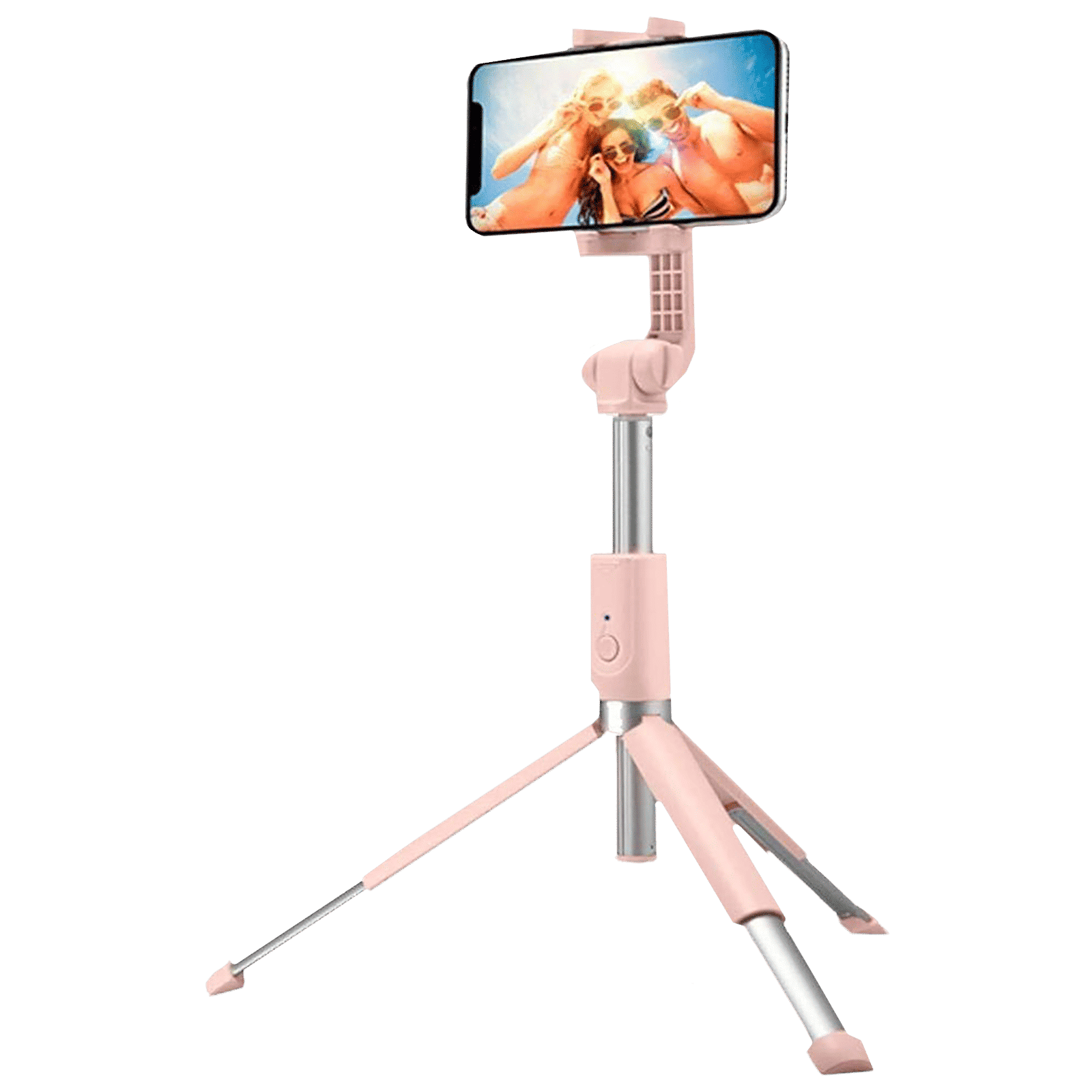 spigen S540W Selfie Stick with Tripod (Bluetooth Wireless Technology, 000SS24611, Peach Pink)_1