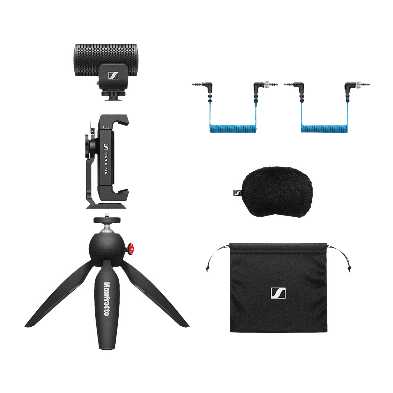 SENNHEISER MKE 200 22.5cm Adjustable Mini Tripod for Mobile and Camera with Mic (180 Degree Locking, Black)_6