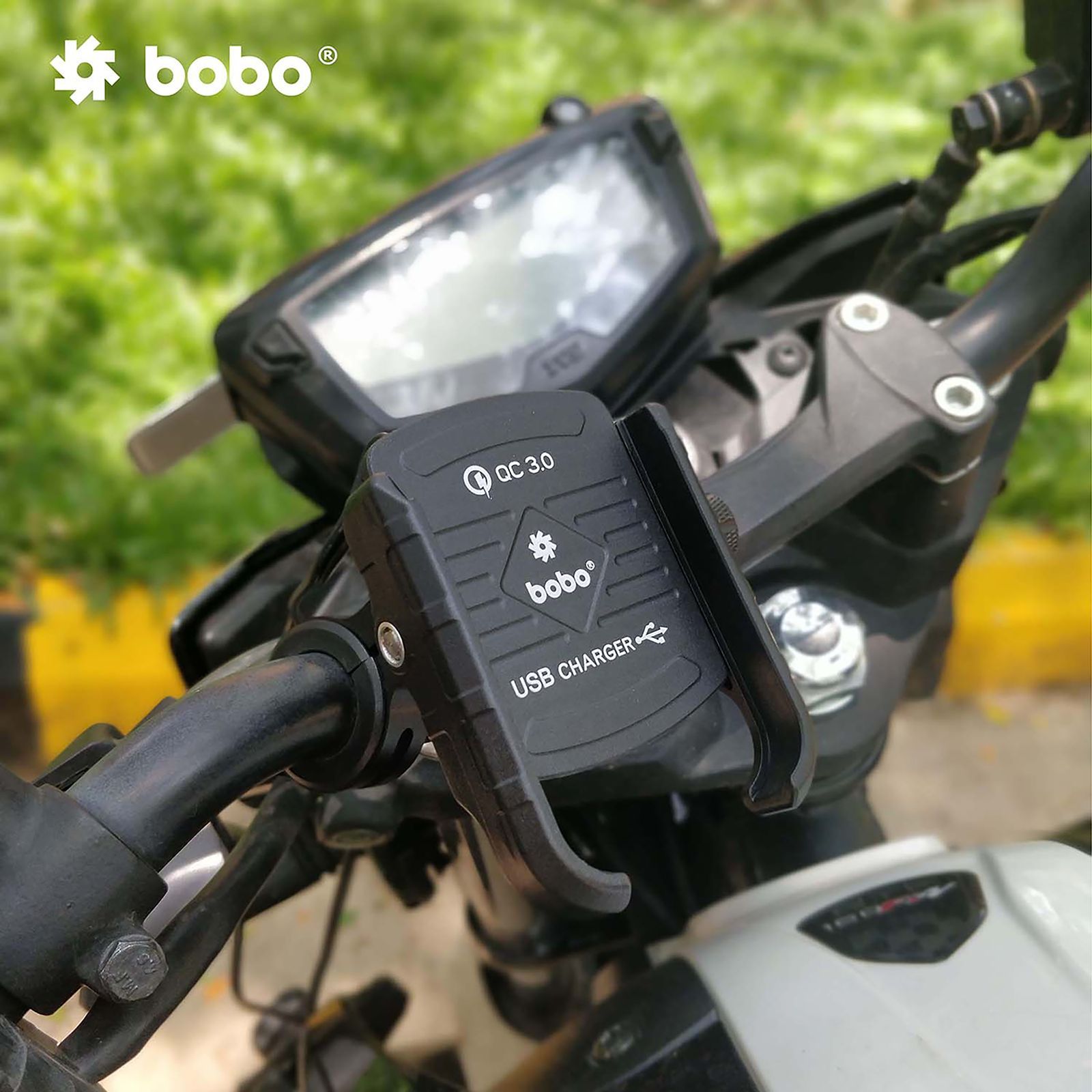 bobo BM1 Jaw Grip Bike Mount for Mobile (Water Proof, Black)_5