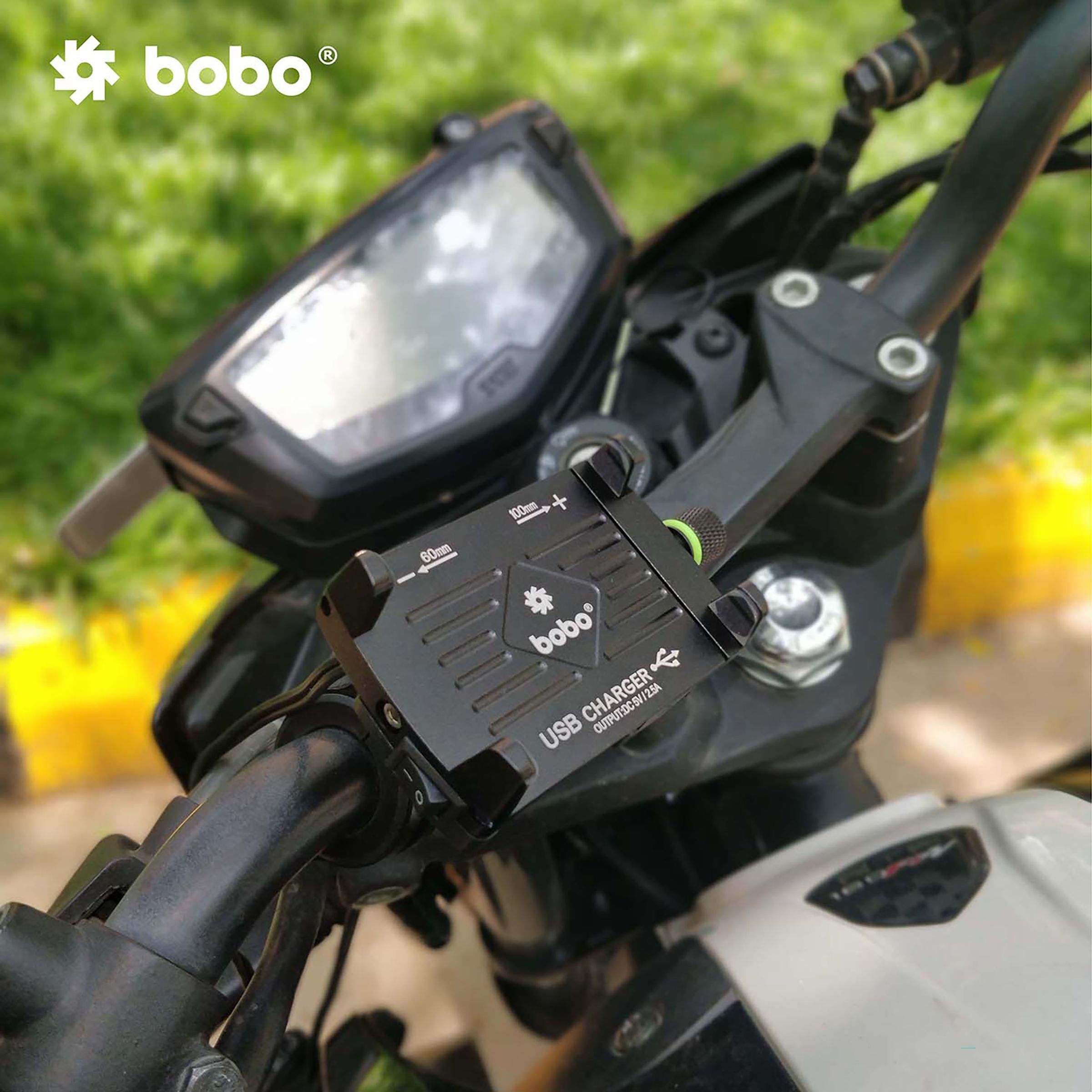 bobo BM2 Claw Grip Bike Mount for Mobile (Shock Proof, Black)_4