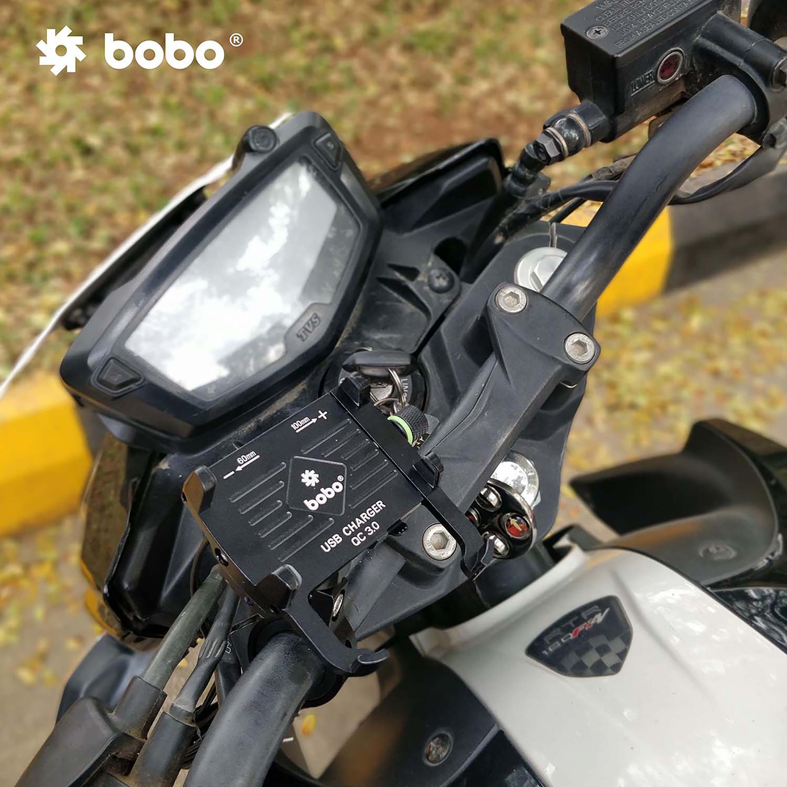bobo BM5 Claw Bike Mount for Mobile (Fast USB 3.0 Charger, Black)_8