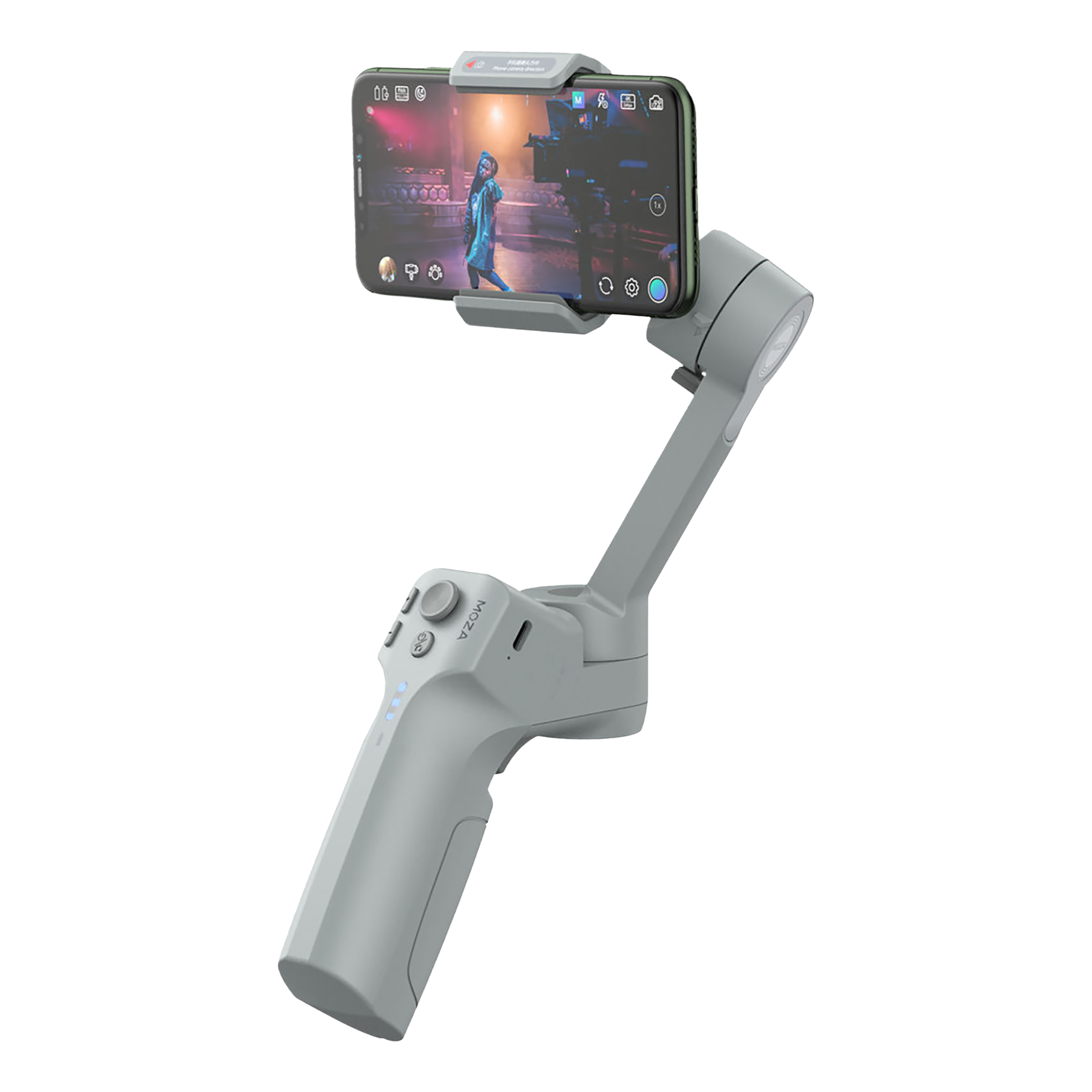 Moza Mini MX 3-Axis Gimbal for Mobile (Advanced Shooting Modes, Grey)_5