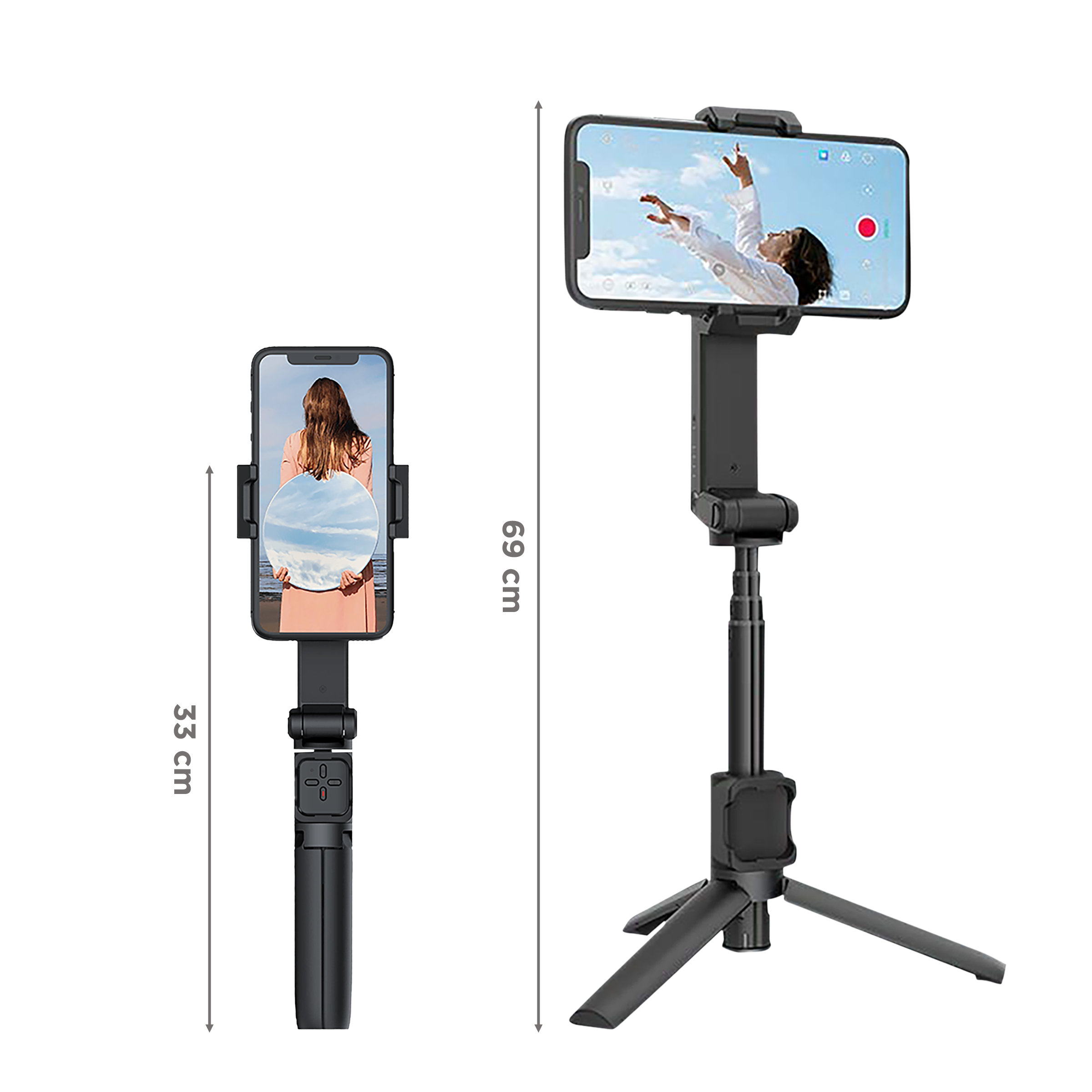 MOZA Nano SE 2-Axis Gimbal for Mobile with Remote (Bluetooth Control, Black) MOZA Nano SE 2-Axis Gimbal for Mobile with Remote (Bluetooth Control, Black)_3