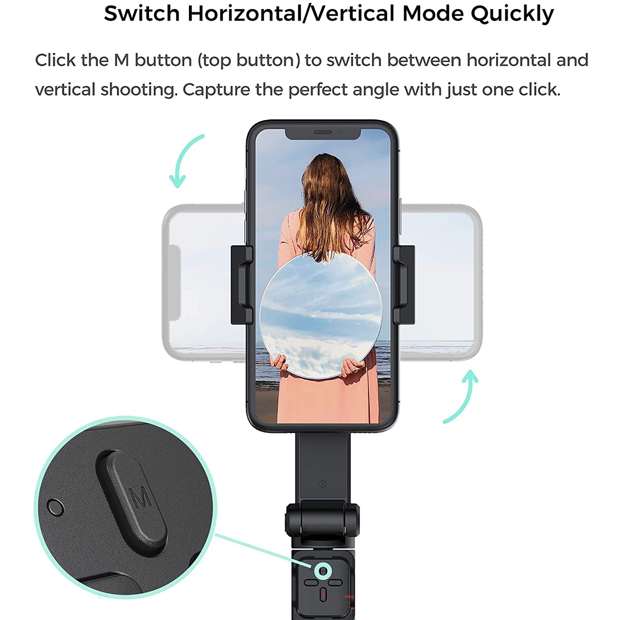 MOZA Nano SE Gimbal for Mobile with Remote (Wireless Dual Control, Green)_8