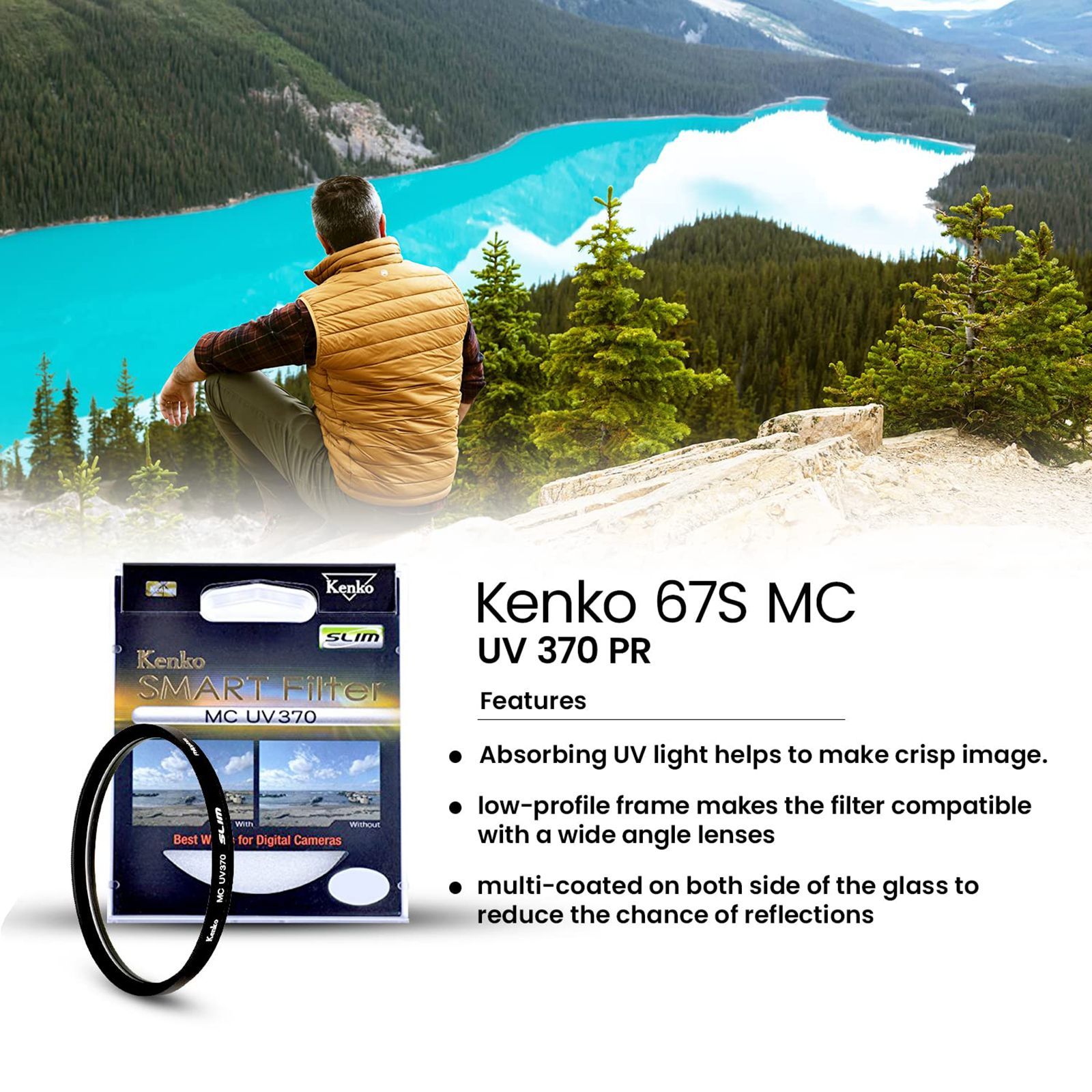 Kenko Smart UV370 67mm Camera Lens UV Filter (Low-Profile Frame)_6