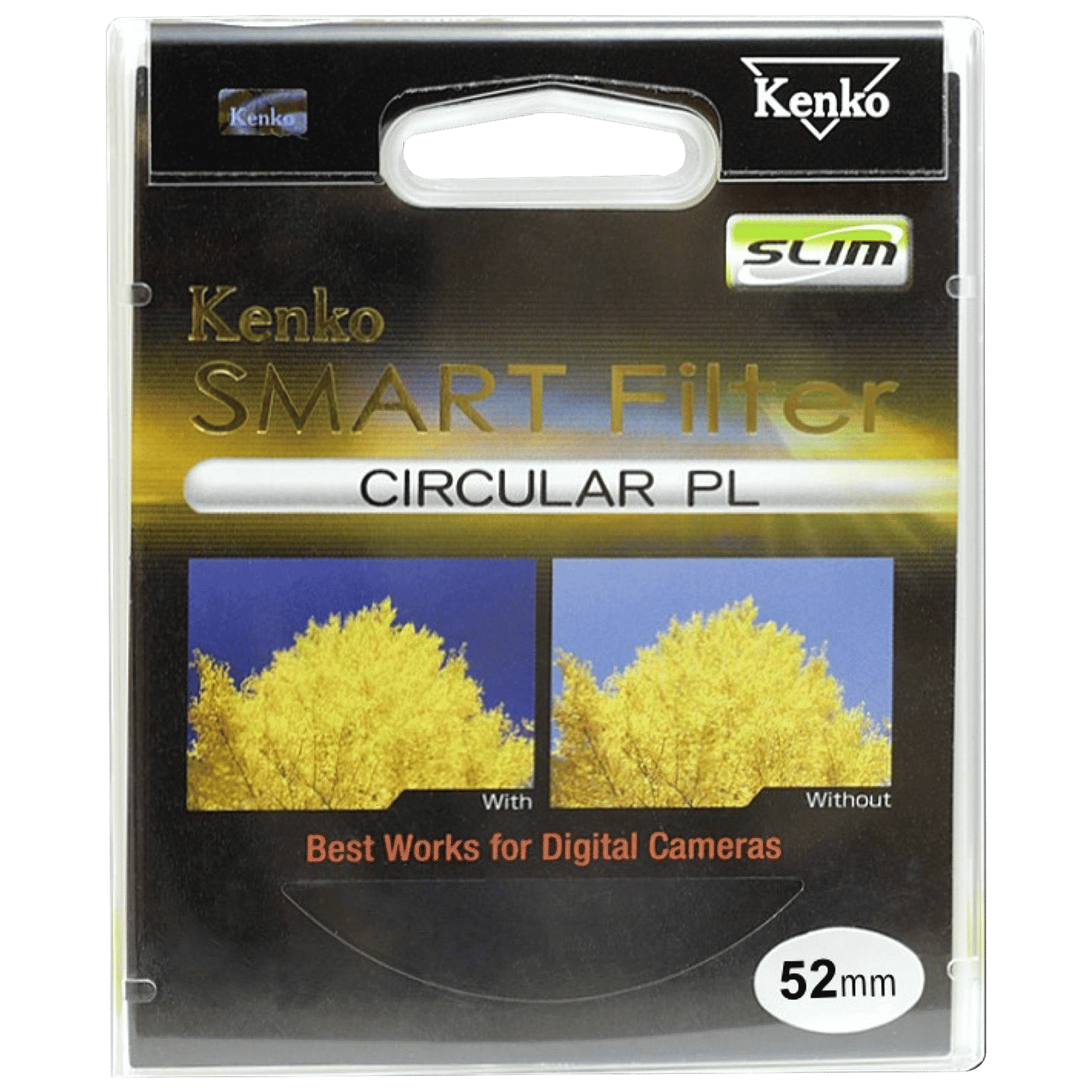 Kenko SMART C-PL 52mm Camera Lens Polarizer Filter (Absorbing Polarized Light)_3