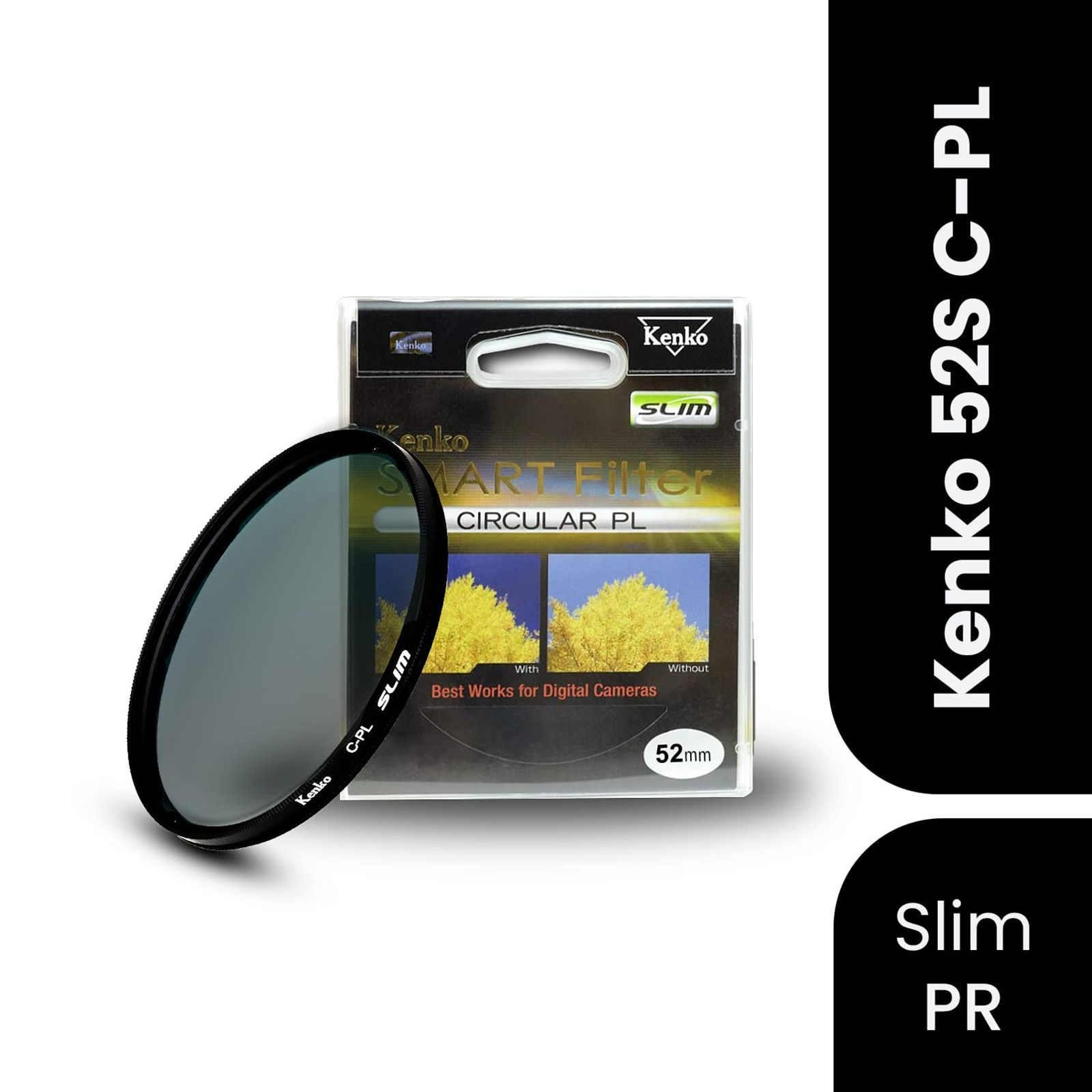 Kenko SMART C-PL 52mm Camera Lens Polarizer Filter (Absorbing Polarized Light)_5