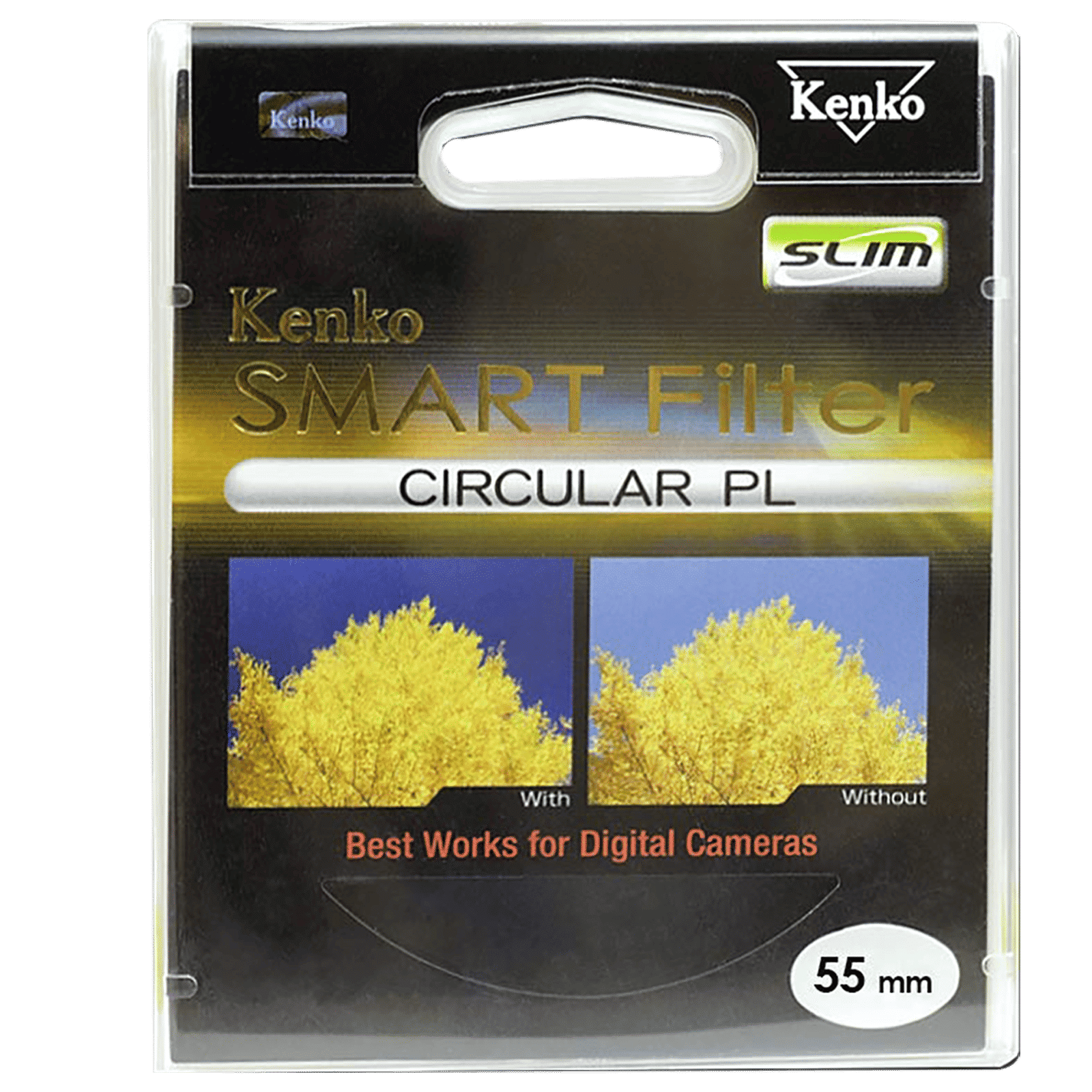 Kenko SMART C-PL 55mm Camera Lens Polarizer Filter (Absorbing Polarized Light)_3
