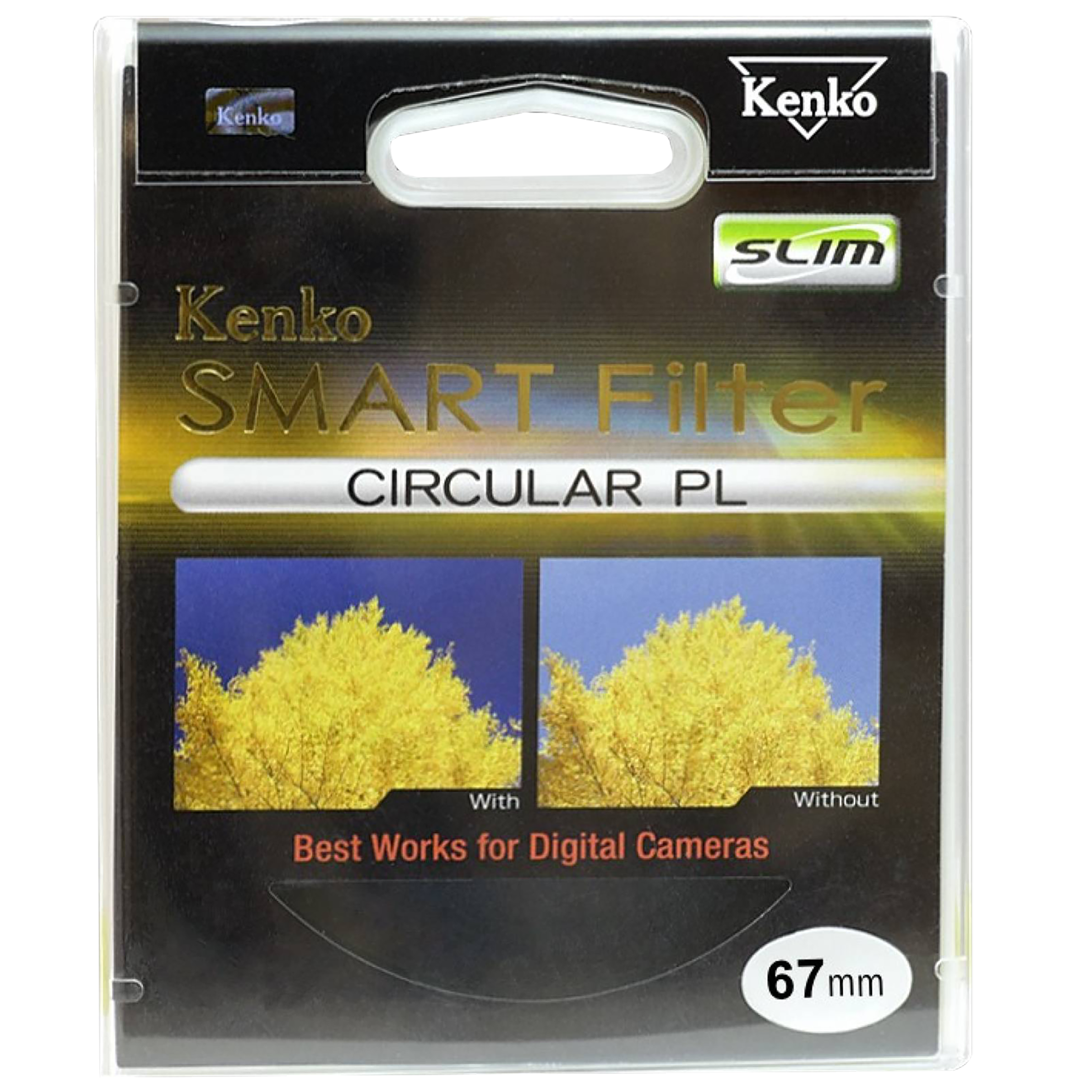 Kenko SMART C-PL 67mm Camera Lens Polarizer Filter (Absorbing Polarized Light)_3