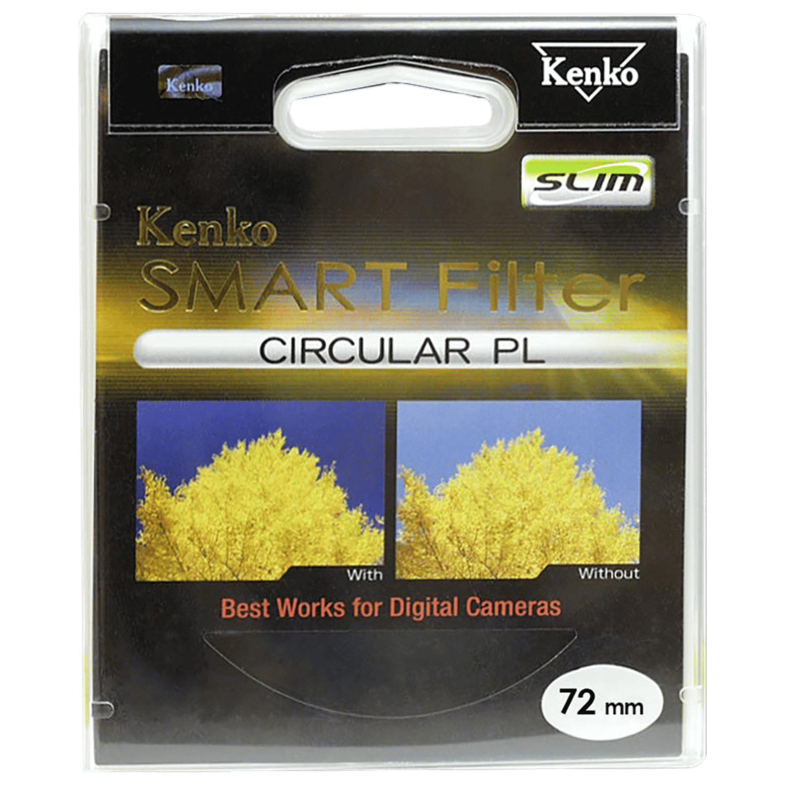 Kenko SMART C-PL 72mm Camera Lens Polarizer Filter (Absorbing Polarized Light)_3