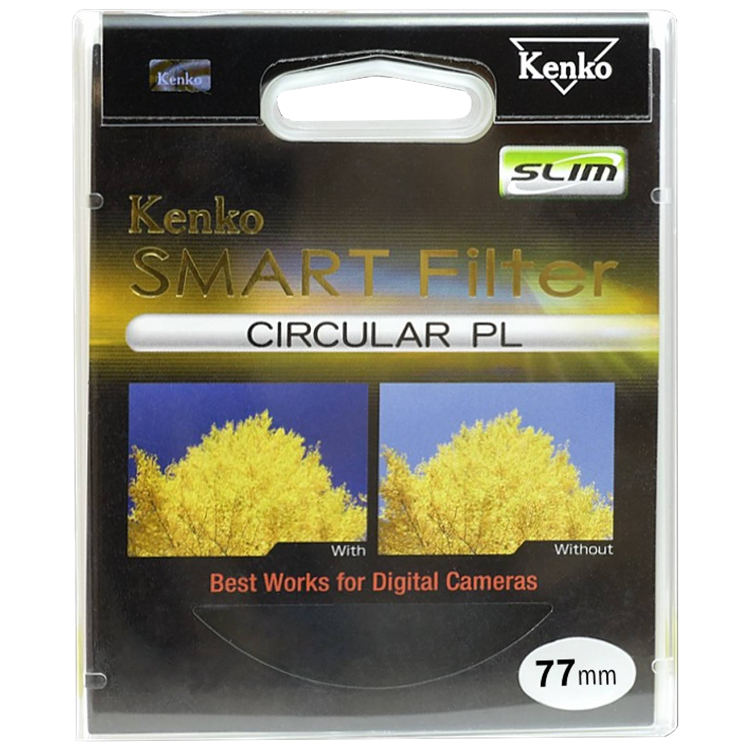 Kenko SMART C-PL 77mm Camera Lens Polarizer Filter (Absorbing Polarized Light)_3