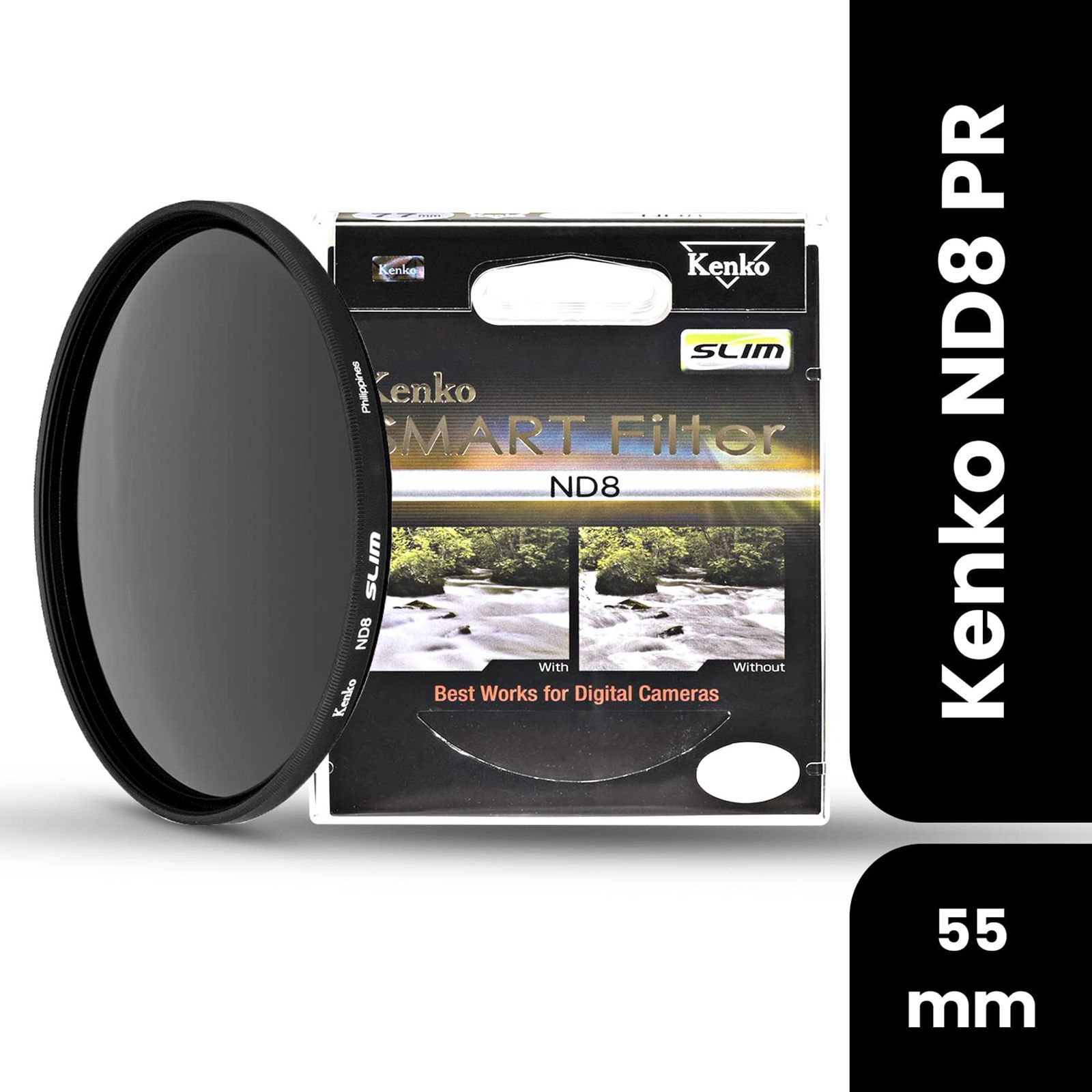 Kenko Smart ND8 55mm Camera Lens Neutral Density Filter (8 Filter Factor)_5