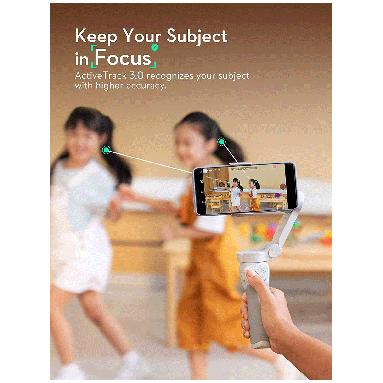 DJI OM 4 SE 3-Axis Gimbal for Mobile (ActiveTrack 3.0, Grey)_5