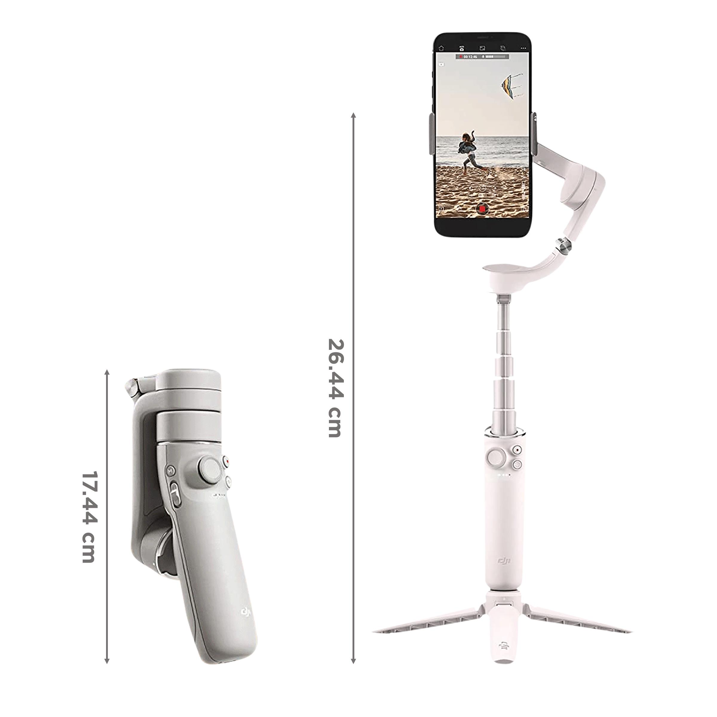 DJI OM 5 3-Axis Gimbal for Mobile (ActiveTrack 4.0, White)_3