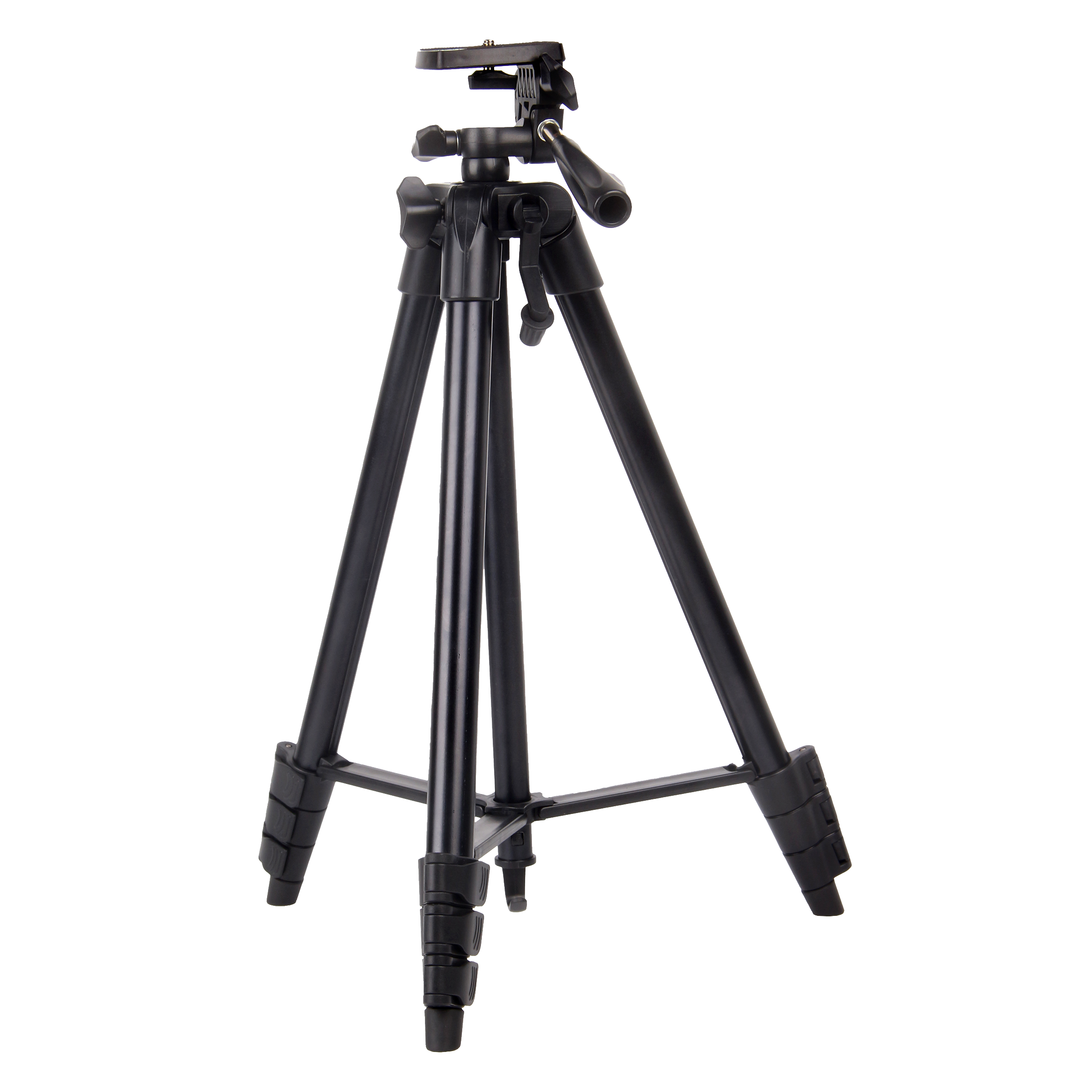 Croma 134cm Adjustable Tripod for Mobile and Camera (Axis Lock, Black)_1