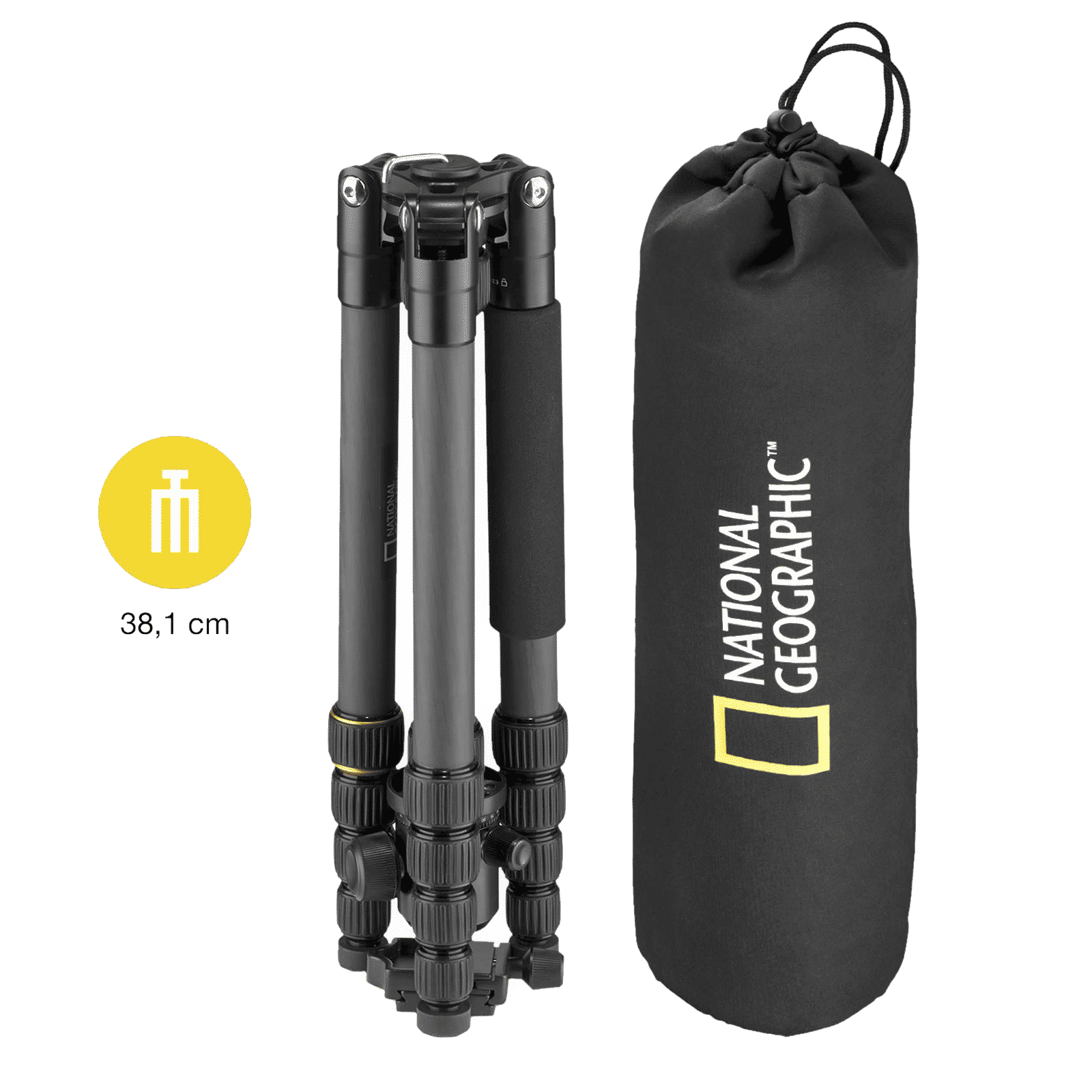 NATIONAL GEOGRAPHIC Travel Photo 158cm Adjustable Tripod for Camera (2 in 1, Black)_5