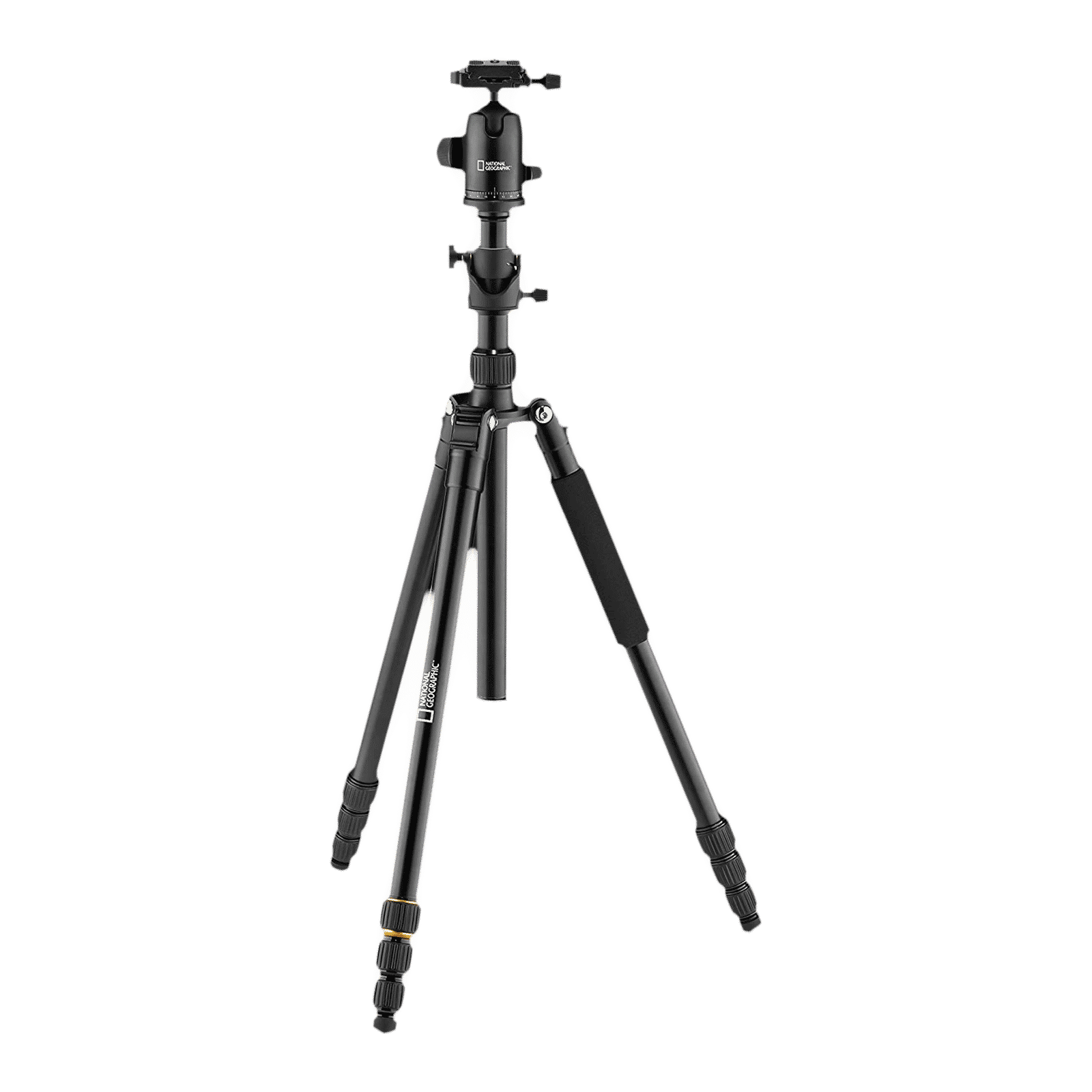 NATIONAL GEOGRAPHIC Travel 188.5cm Adjustable Tripod for Camera (Twist Lock, NGTR003T, Black)_1