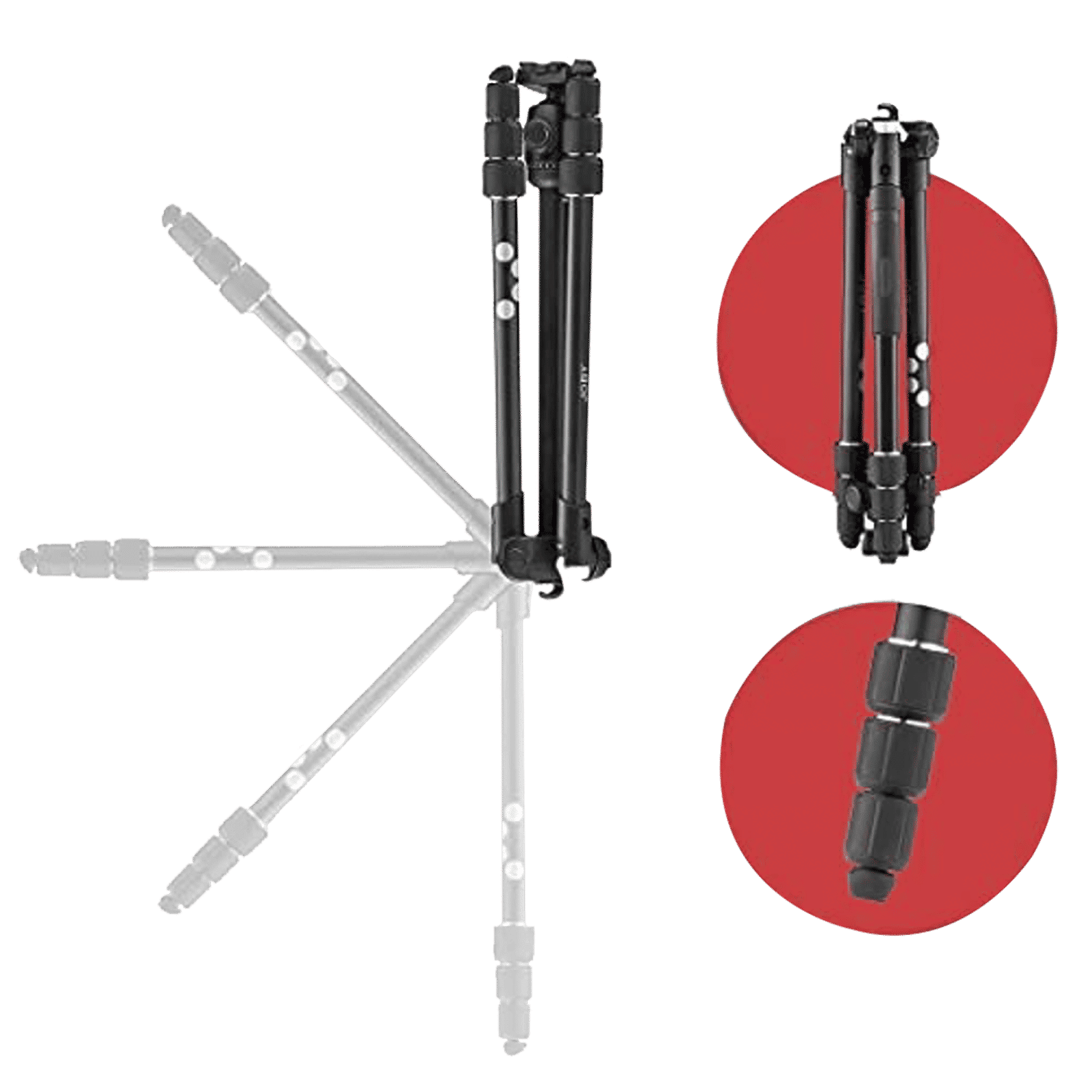 JOBY RangePod 160cm Adjustable Tripod for Mobile and Camera (360 Degree Panoramic Rotation, Black)_10