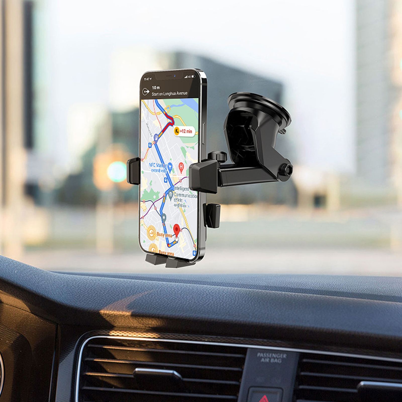 ultraprolink UM1074 Dash Mount for Mobile (Adjustable Telescopic Arm, Black)_6