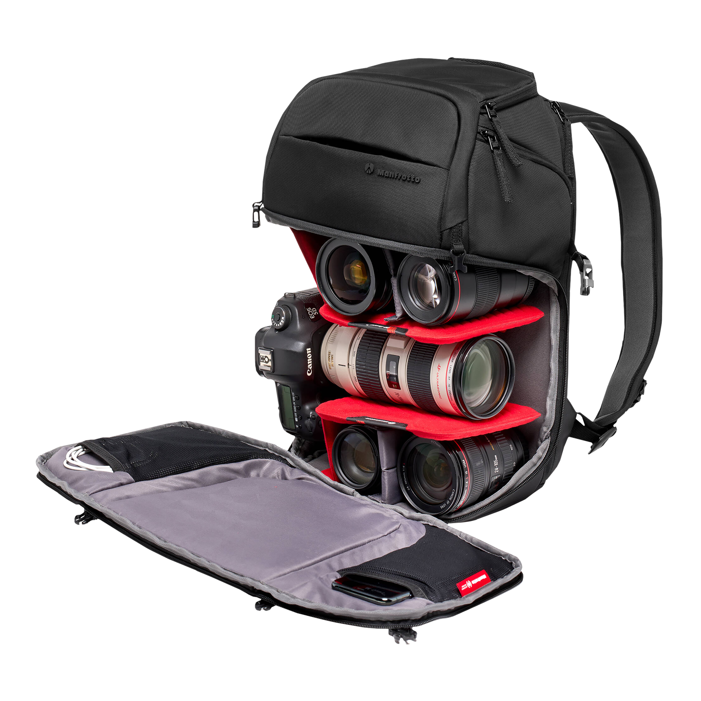 Manfrotto Advanced Compact III Water Repellent Backpack Camera Bag for DSLR (M-Guard Protection System, Black)_6