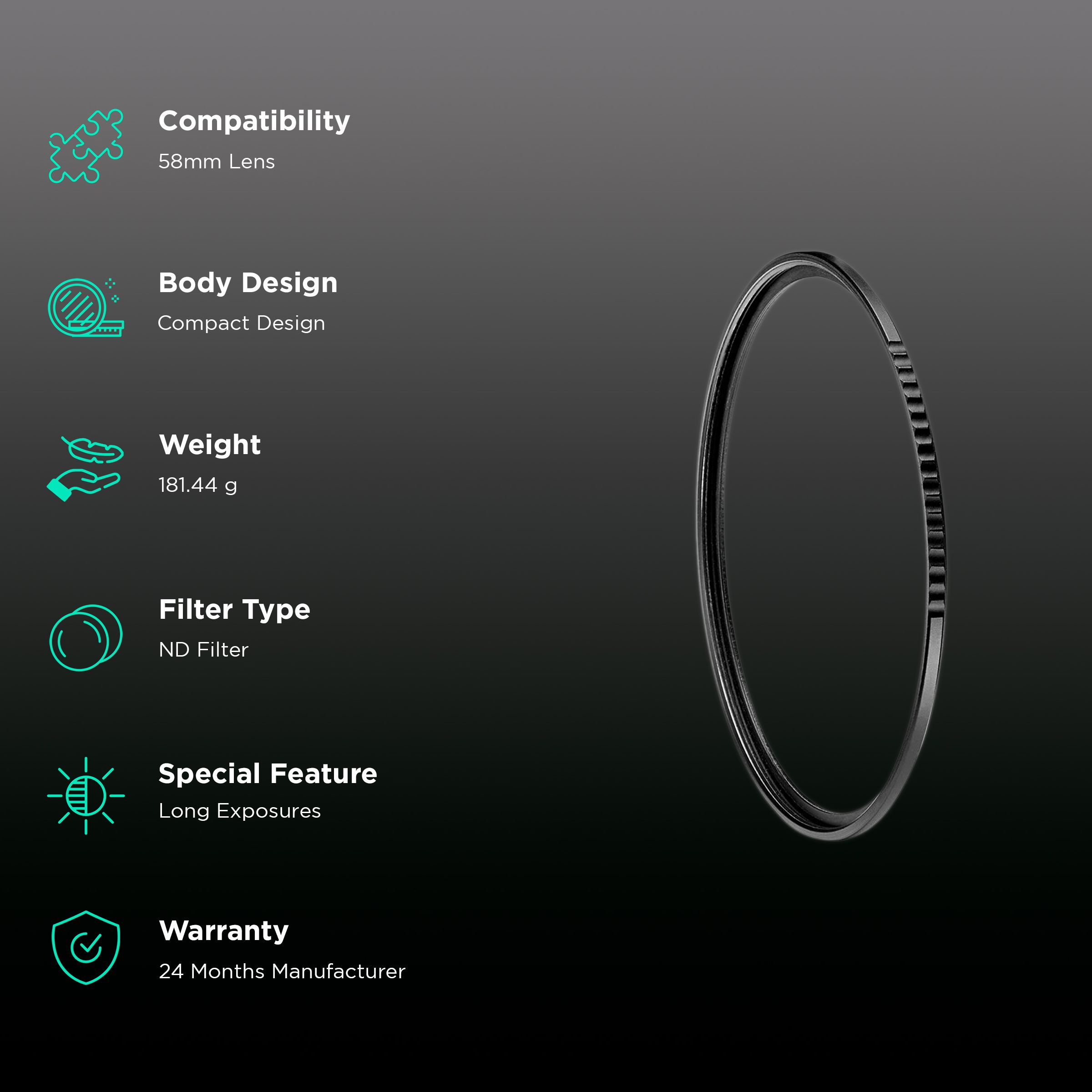 Manfrotto XUME Lens Adapter For DSLR Camera (Perfect for Polarizers, ND Filters and Variable NDs, MFXLA58, Black) Manfrotto XUME Lens Adapter For DSLR Camera (Perfect for Polarizers, ND Filters and Variable NDs, MFXLA58, Black)_2