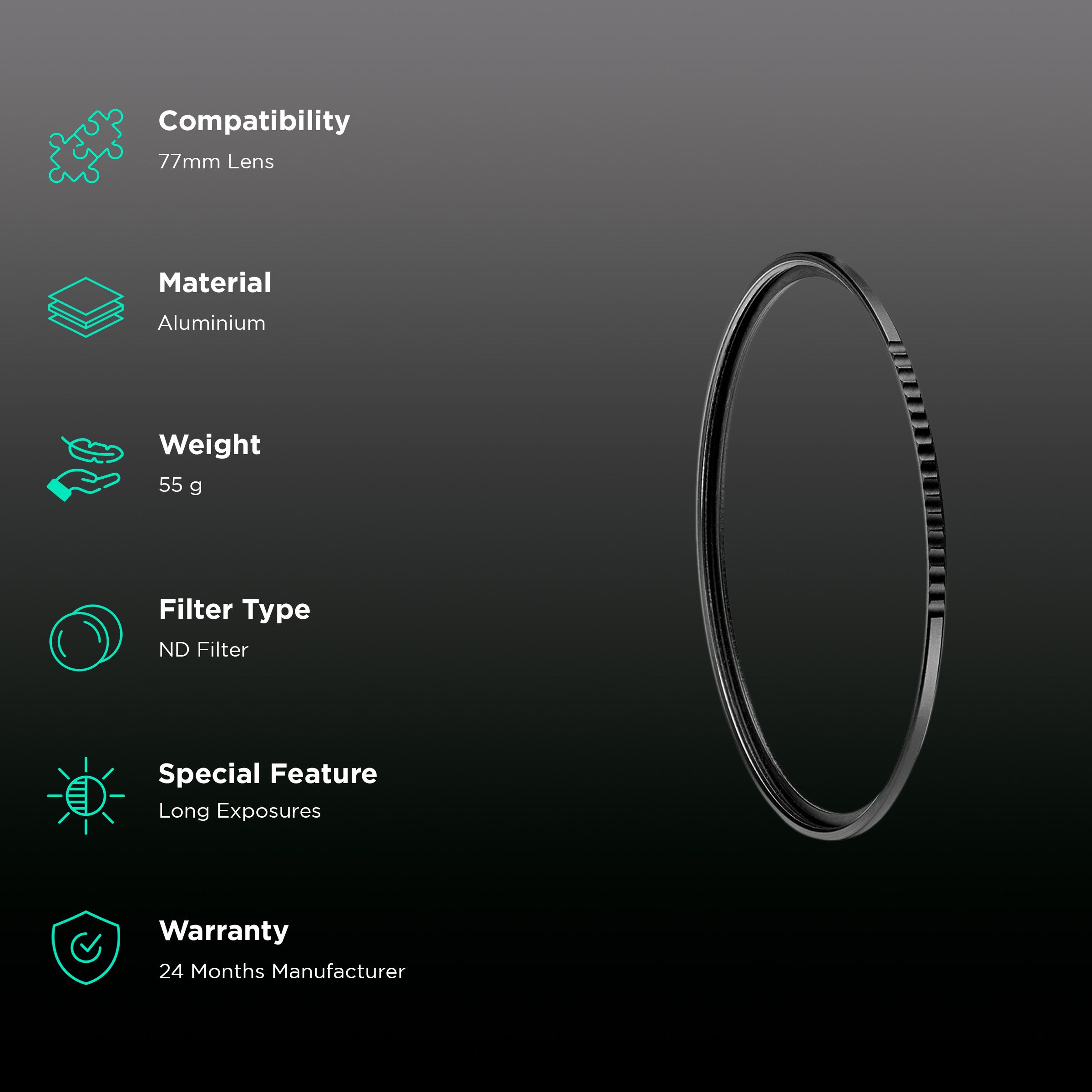 Manfrotto XUME Lens Adapter For DSLR Camera (Perfect for Polarizers, ND Filters and Variable NDs, MFXLA77, Black) Manfrotto XUME Lens Adapter For DSLR Camera (Perfect for Polarizers, ND Filters and Variable NDs, MFXLA77, Black)_2