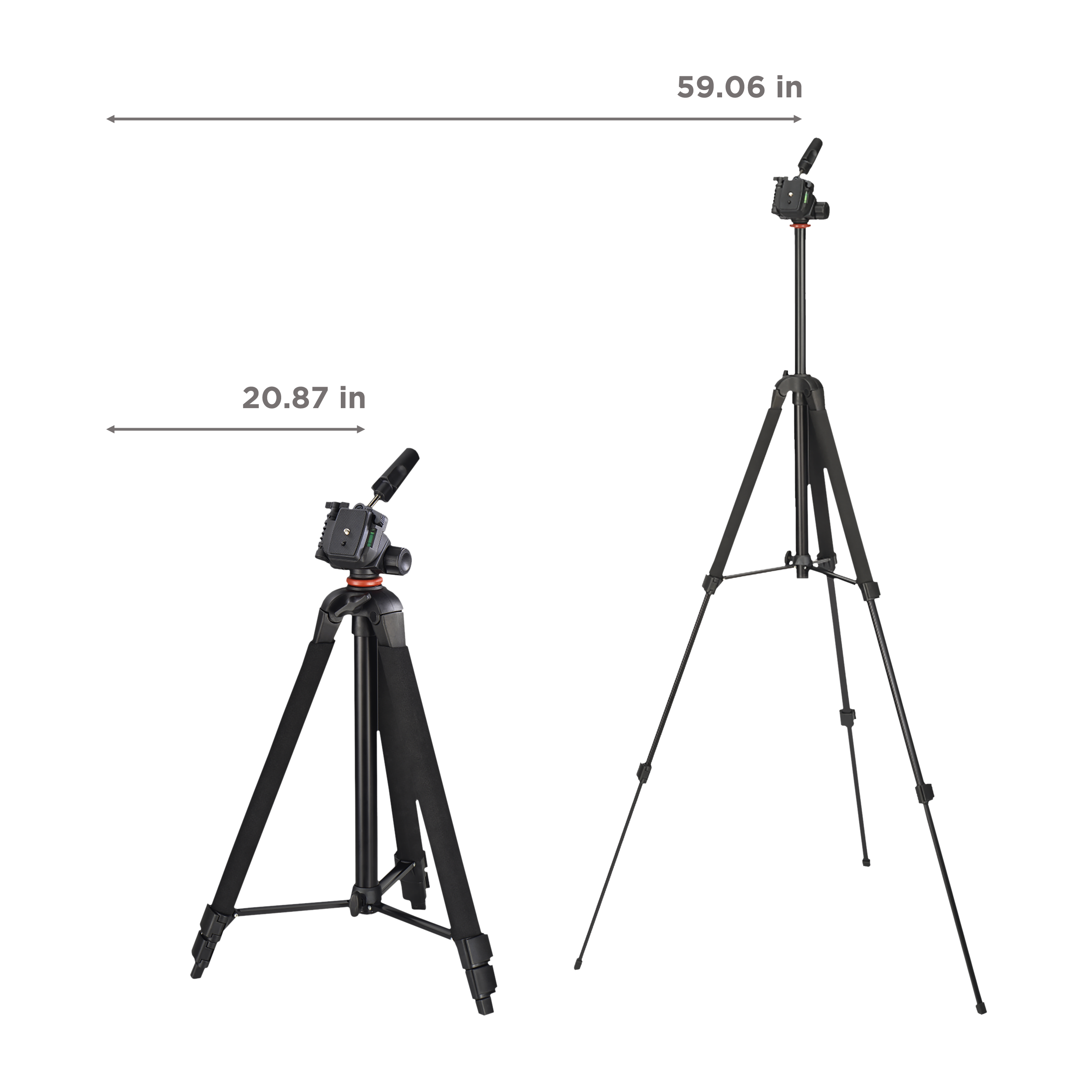 hama Profil Duo 150cm Adjustable Tripod for Camera (Ball Head, Black)_3