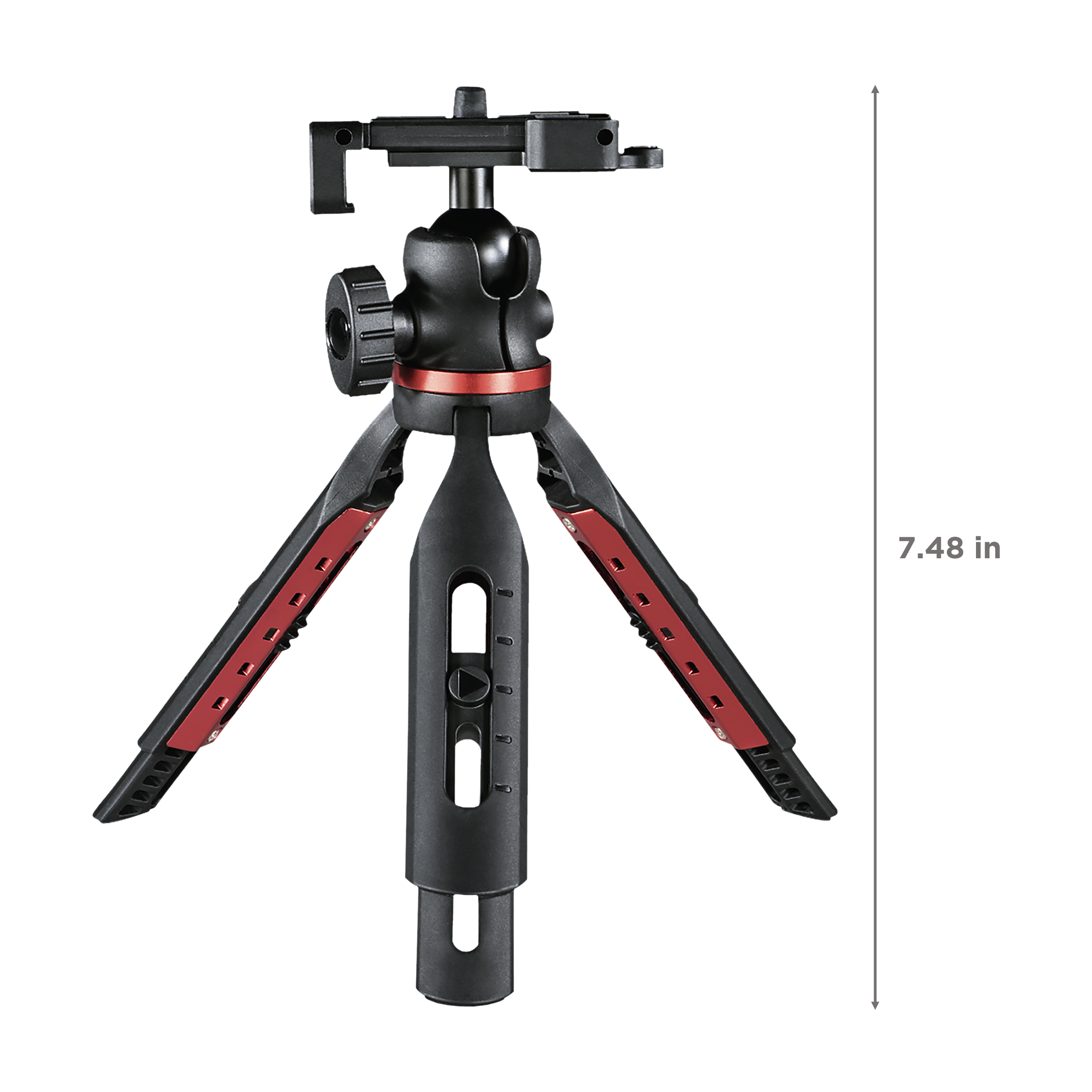 hama Solid 19cm Adjustable Tripod for Mobile and Camera (3D Ball Head, Black) hama Solid 19cm Adjustable Tripod for Mobile and Camera (3D Ball Head, Black)_3