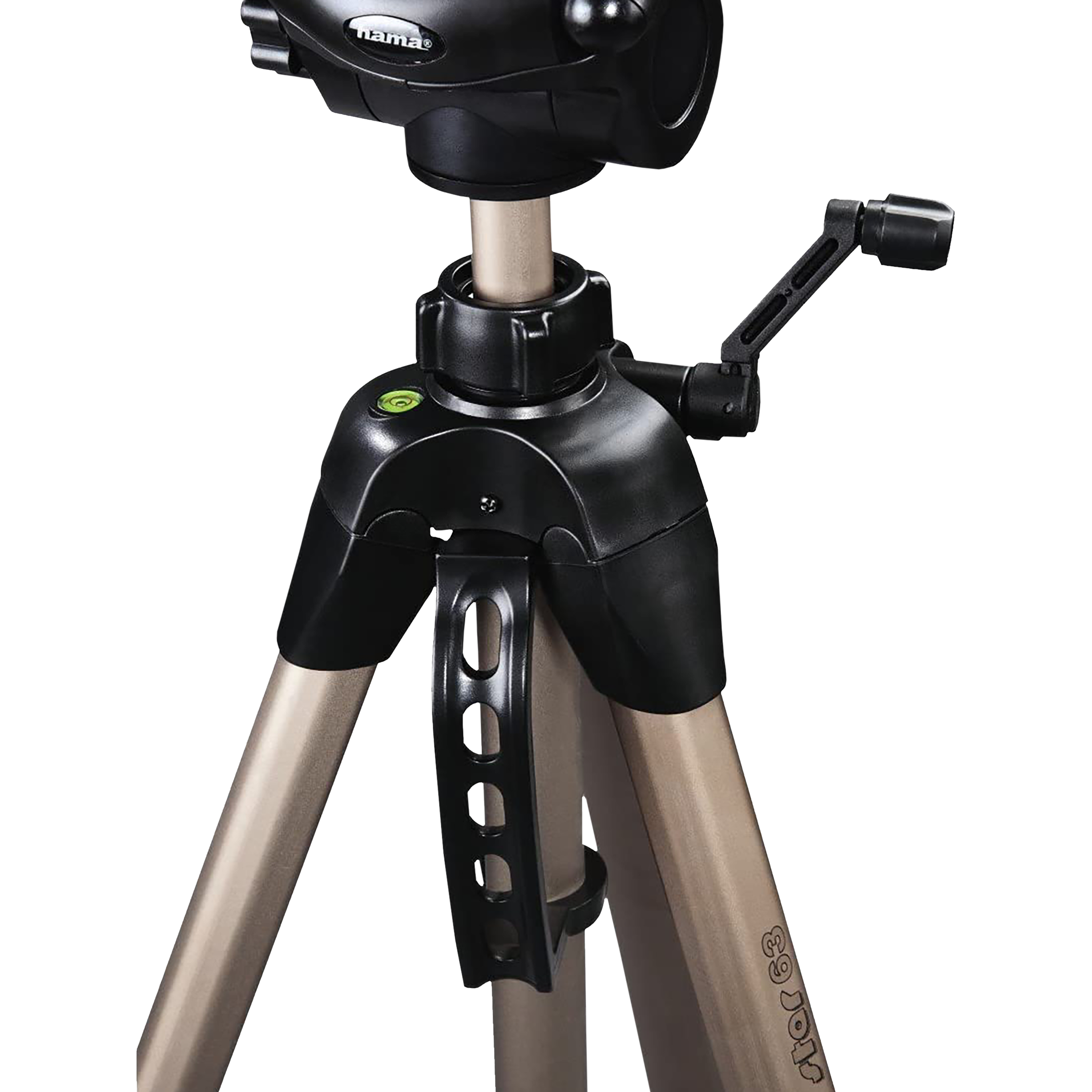 hama Star 64 185cm Adjustable Tripod for Mobile and Camera (3D Tilt Head, 4464, Beige)_4
