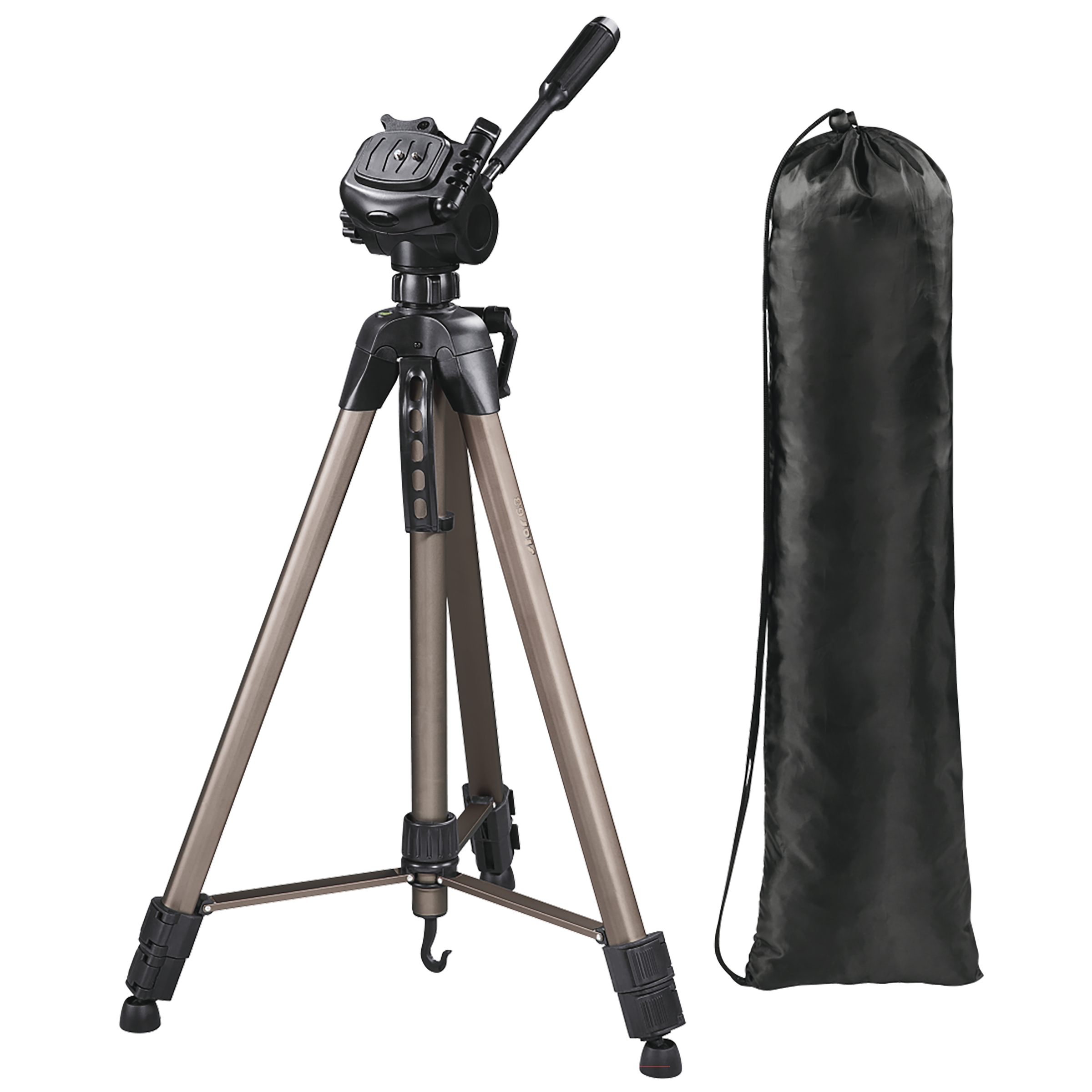 hama Star 64 185cm Adjustable Tripod for Mobile and Camera (3D Tilt Head, 4464, Beige)_6