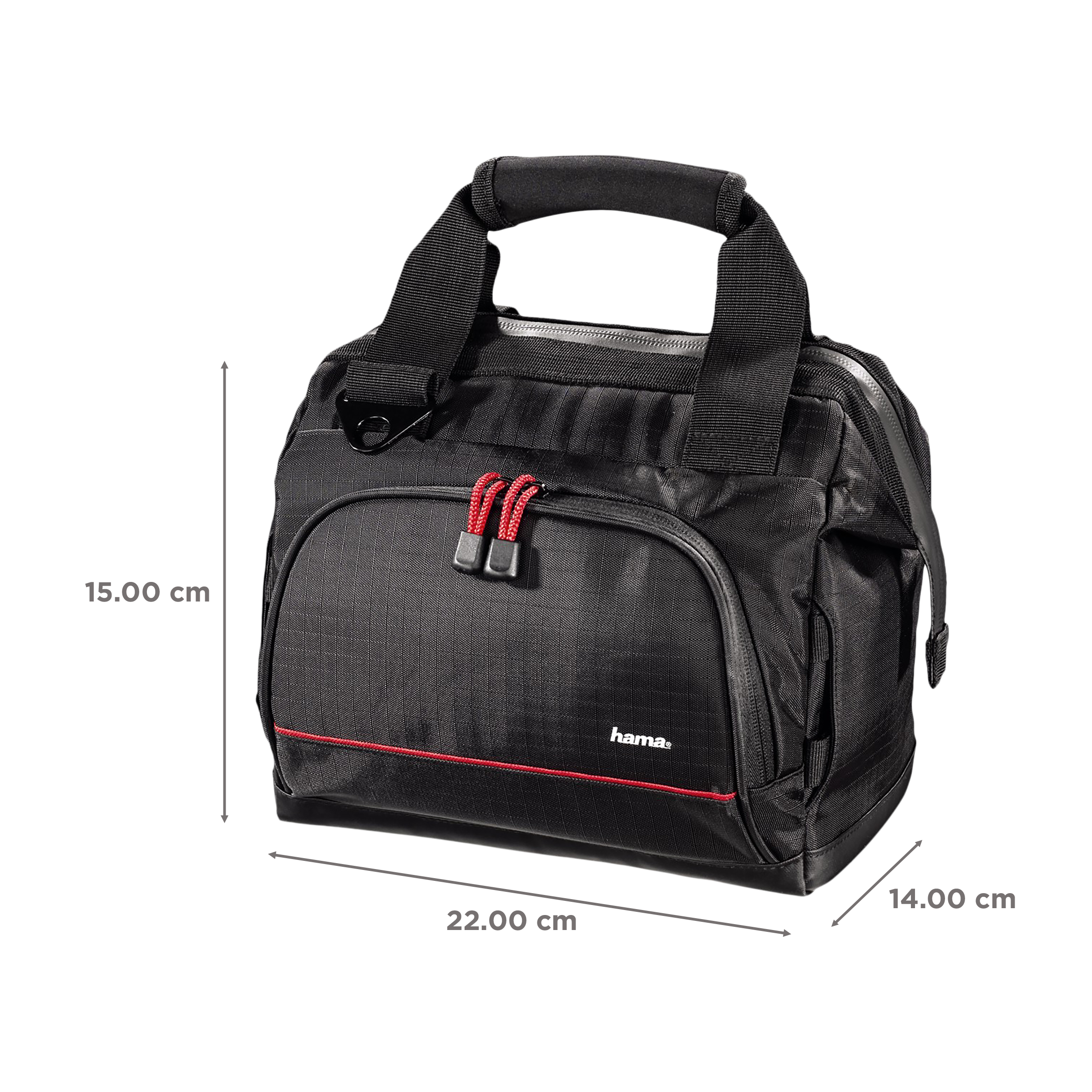 hama Multitrans Recycled Polyester Camera Shoulder Bag For DSLR (   Sturdy Metal Hooks and Rings , 126665 , Black )_3