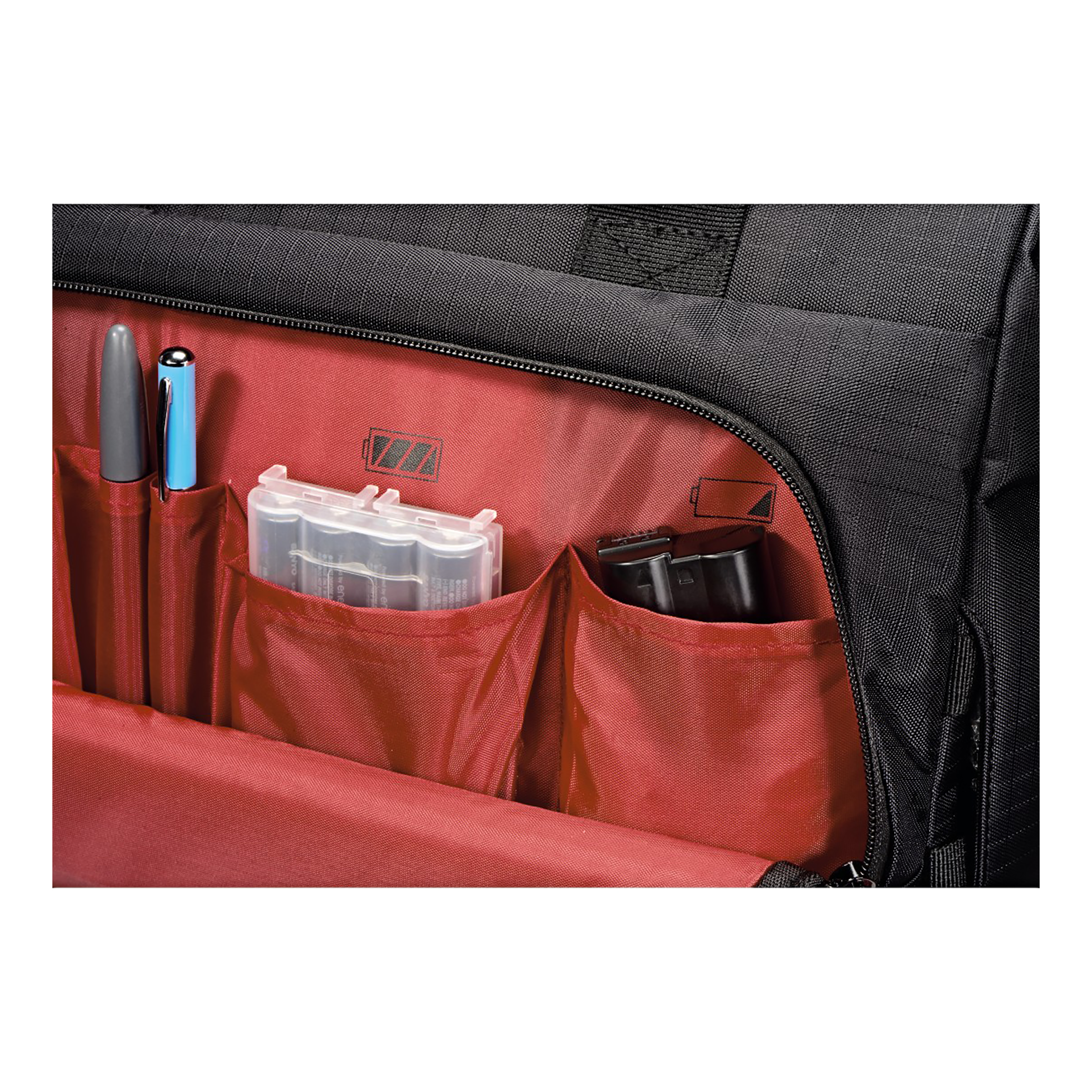 hama Multitrans Recycled Polyester Camera Shoulder Bag For DSLR (   Sturdy Metal Hooks and Rings , 126665 , Black )_5