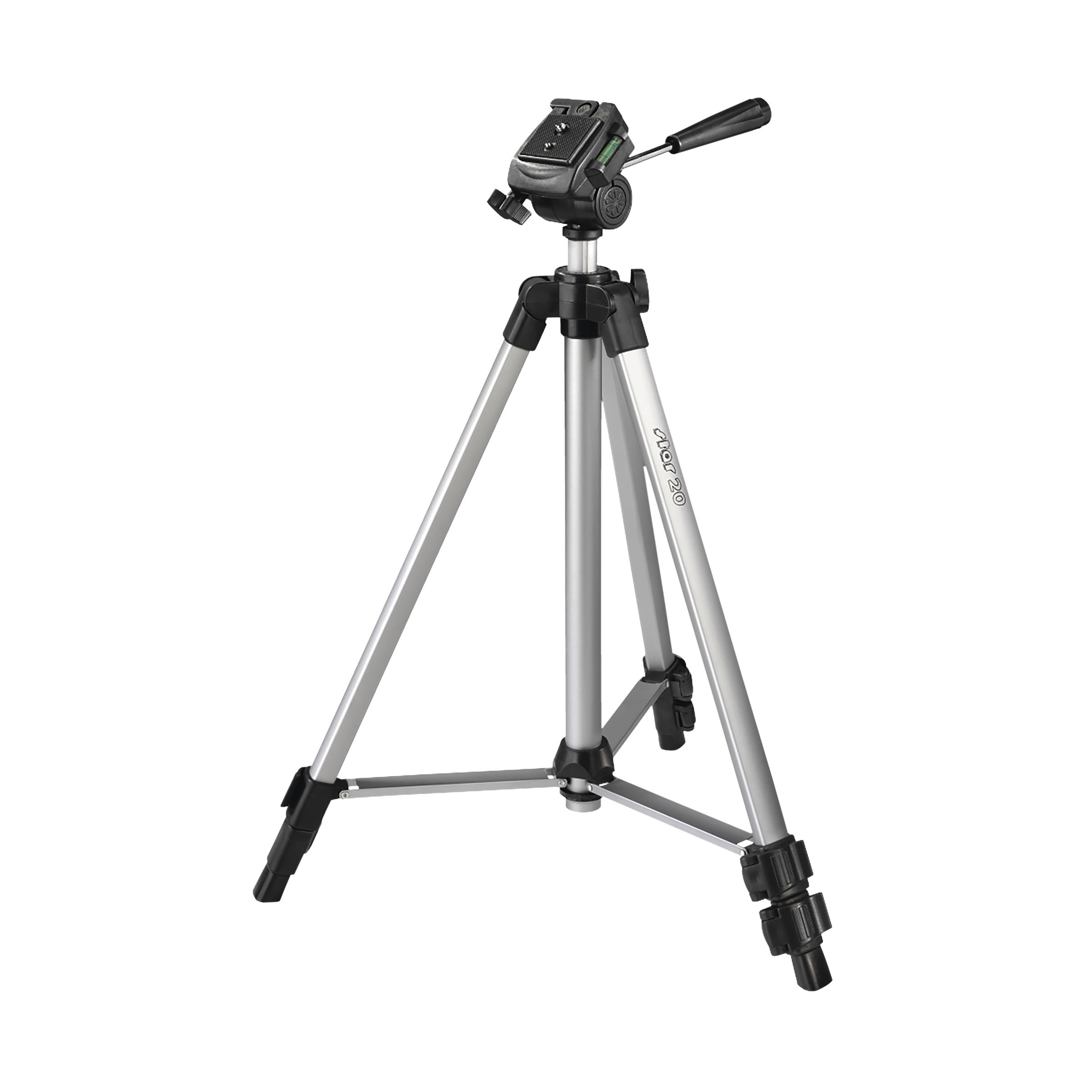 hama Star 20 125cm Adjustable Tripod for Camera (3D Tilt Head, Silver)_1