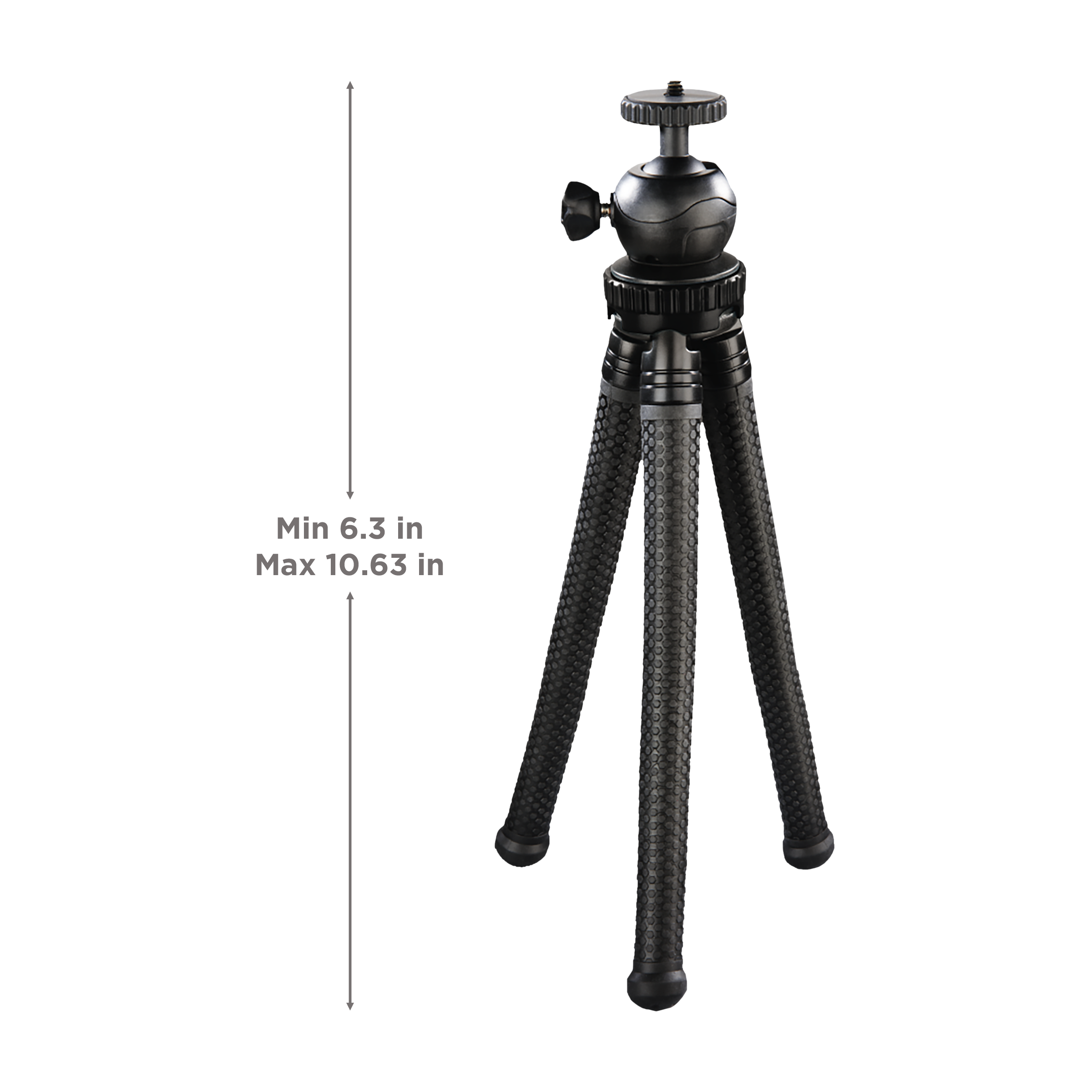 hama Flex Pro 27cm Adjustable Tripod for Mobile and Camera (Ball Head, Black) hama Flex Pro 27cm Adjustable Tripod for Mobile and Camera (Ball Head, Black)_3