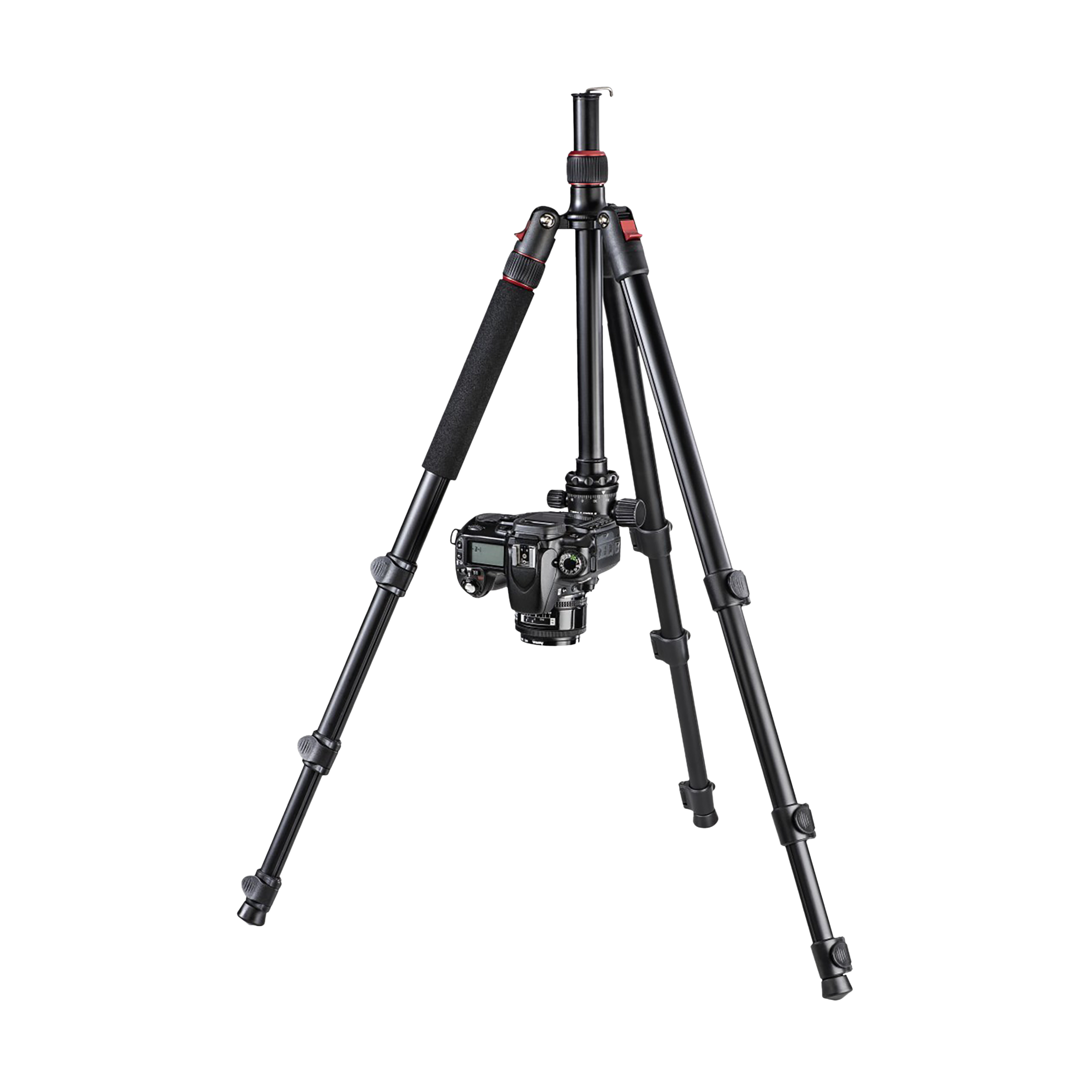 hama Tar Duo 165cm Adjustable Tripod for Camera (Ball Head with Panoramic Function, Black)_7