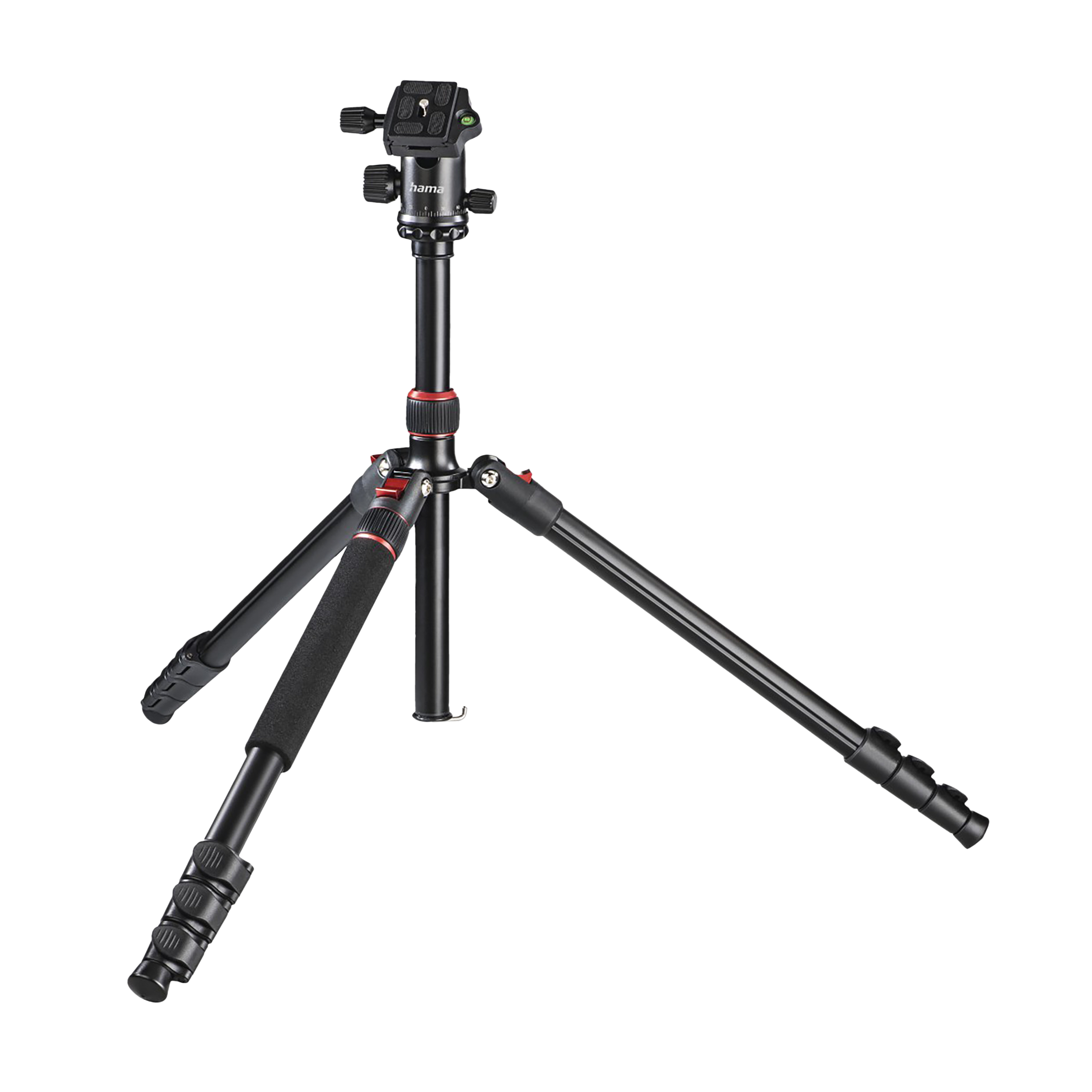 hama Tar Duo 165cm Adjustable Tripod for Camera (Ball Head with Panoramic Function, Black)_5