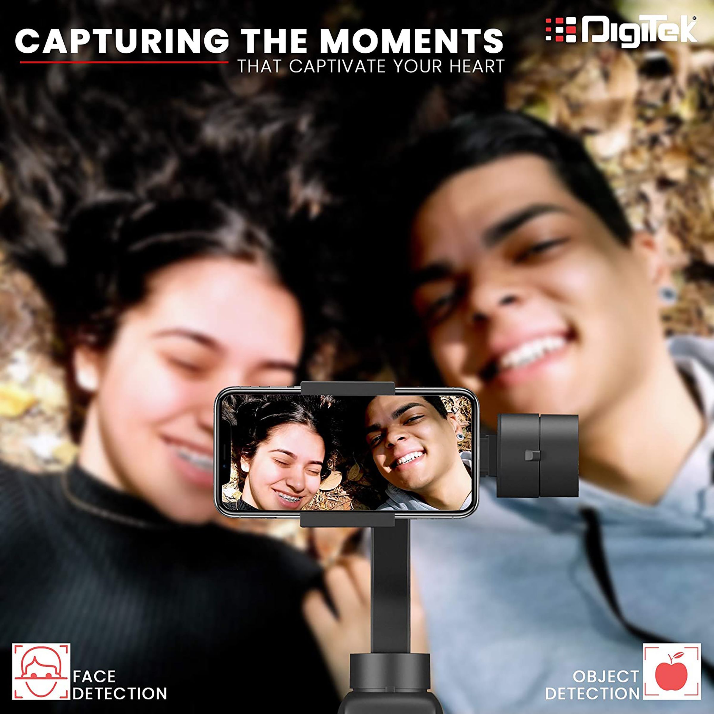 DigiTek DSG 005 3-Axis Gimbal for Mobile (Face & Object Tracking Motion, Black)_6