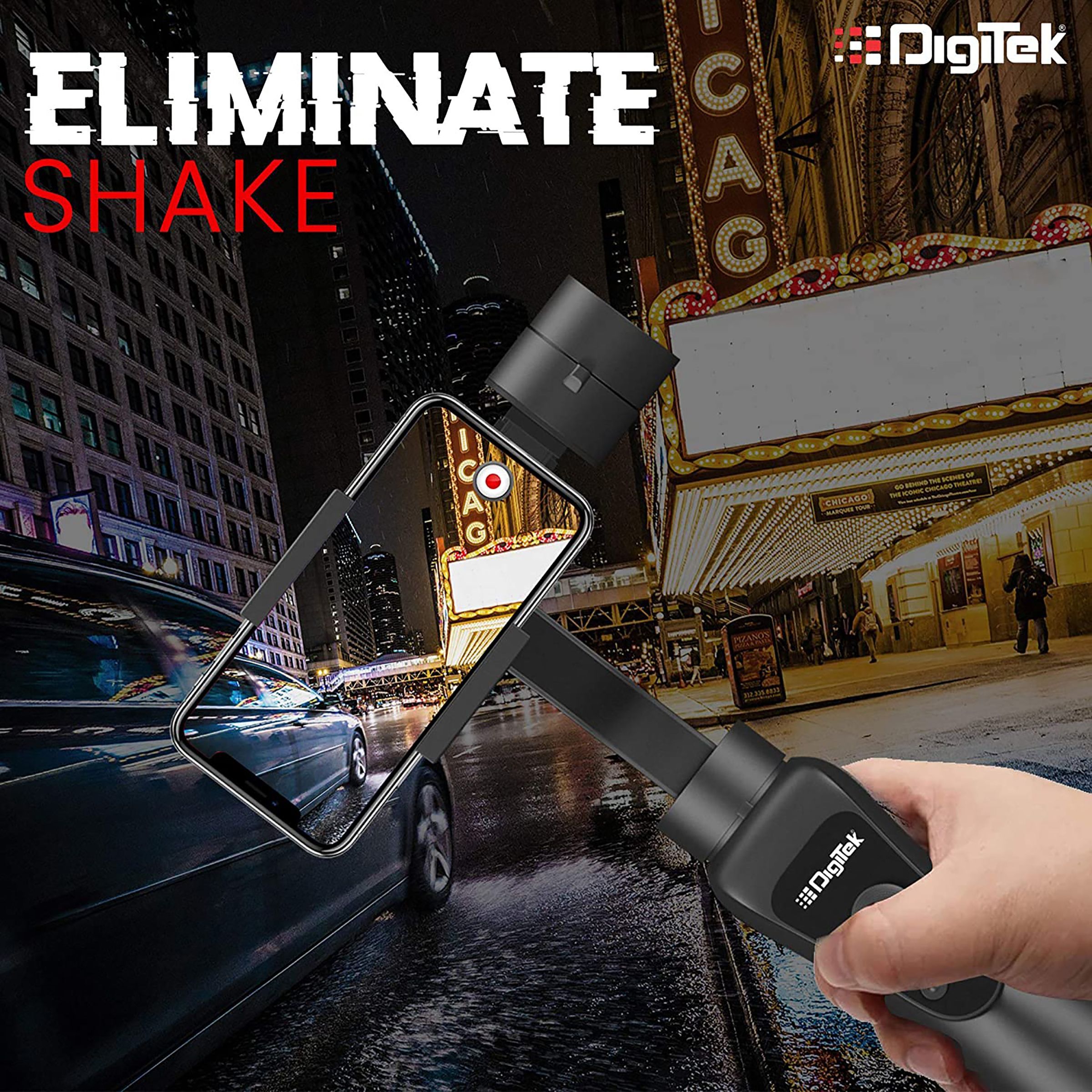 DigiTek DSG 005 3-Axis Gimbal for Mobile (Face & Object Tracking Motion, Black)_7