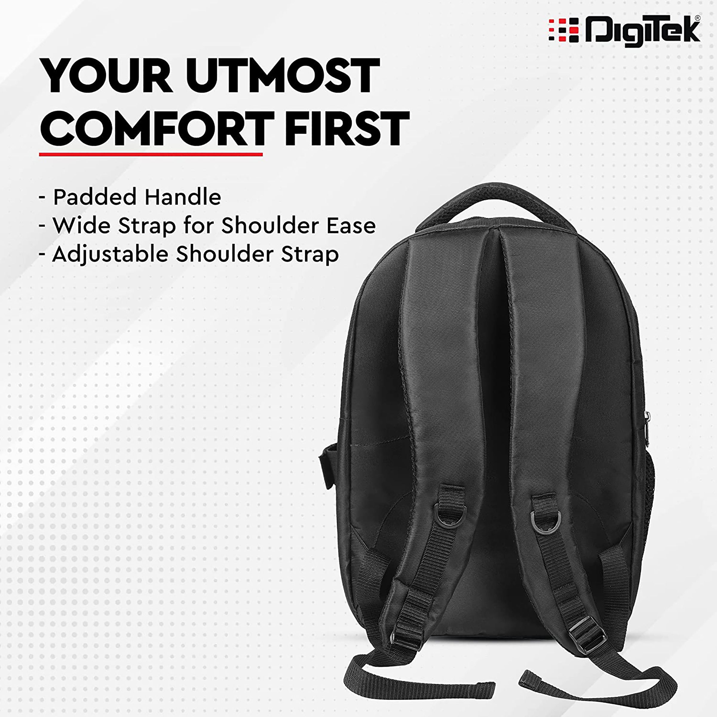 DigiTek DCB 002 Waterproof Backpack Camera Bag for DSLR (Tripod Holder, Black/Orange)_6