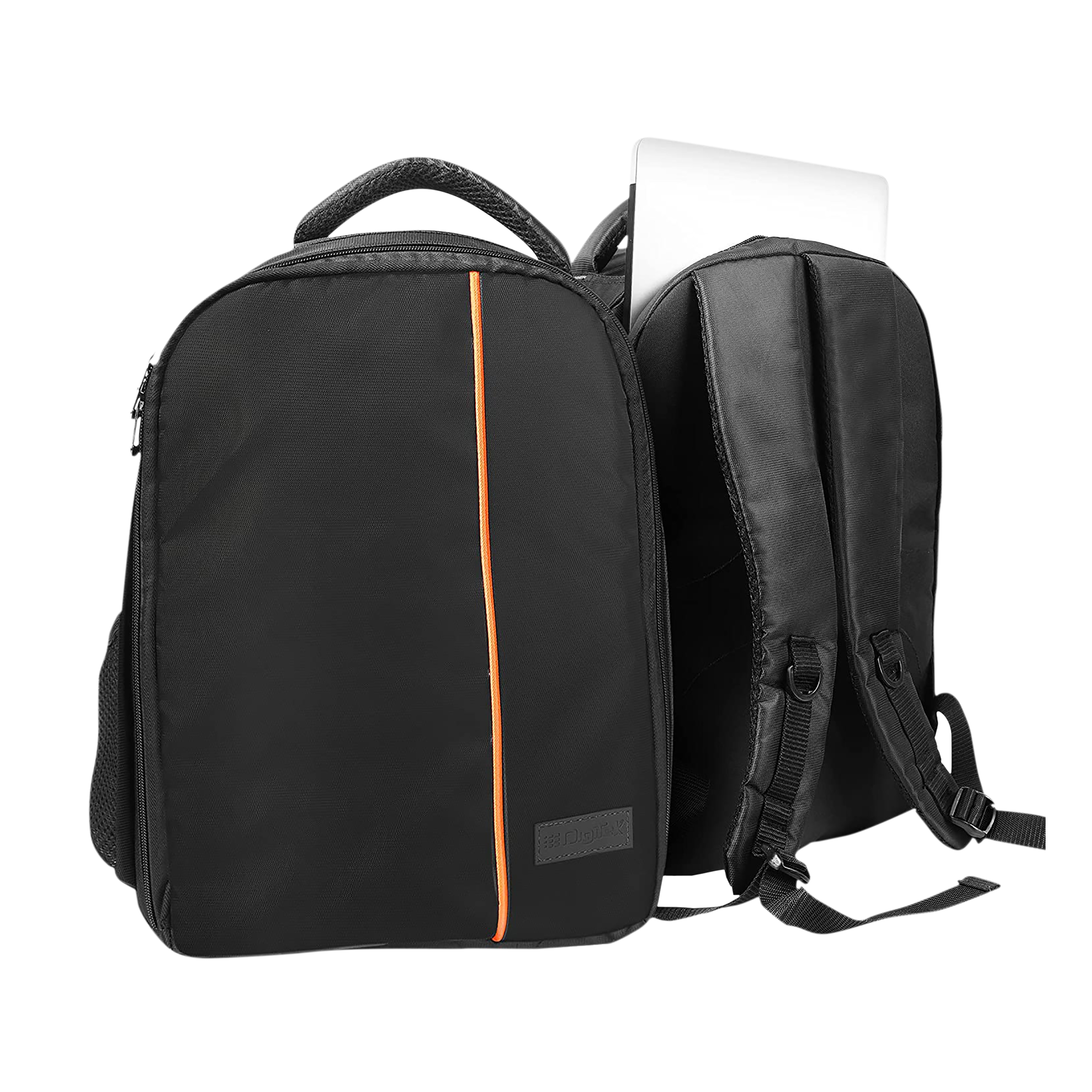 DigiTek DCB 002 Waterproof Backpack Camera Bag for DSLR (Tripod Holder, Black/Orange)_3