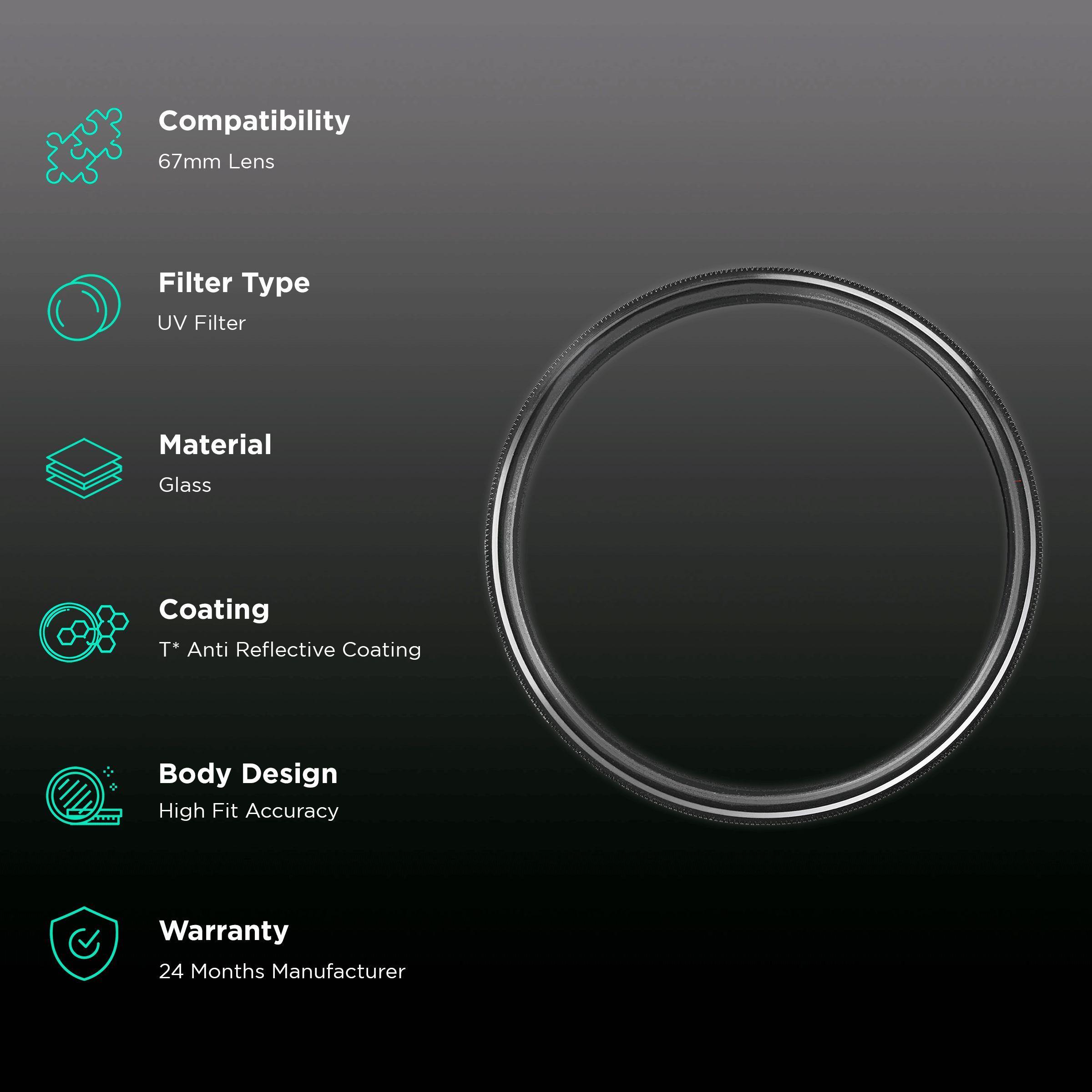 Carl Zeiss T* 67mm Camera Lens UV Filter (Anti Reflective Coating) Carl Zeiss T* 67mm Camera Lens UV Filter (Anti Reflective Coating)_2