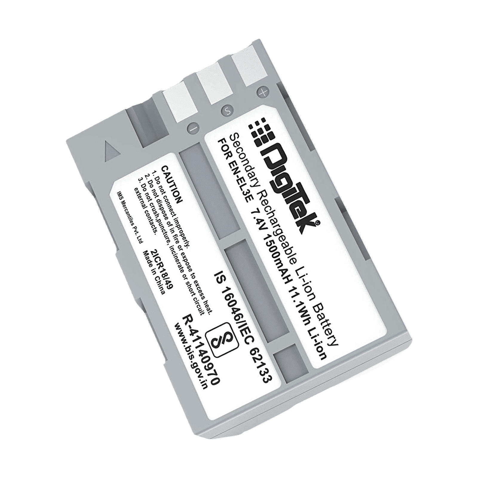 DigiTek EN-EL3E 1500 mAh Li-ion Rechargeable Battery for D700, D300, D300S, D200, D100, D90, D80, D70 and D50_1