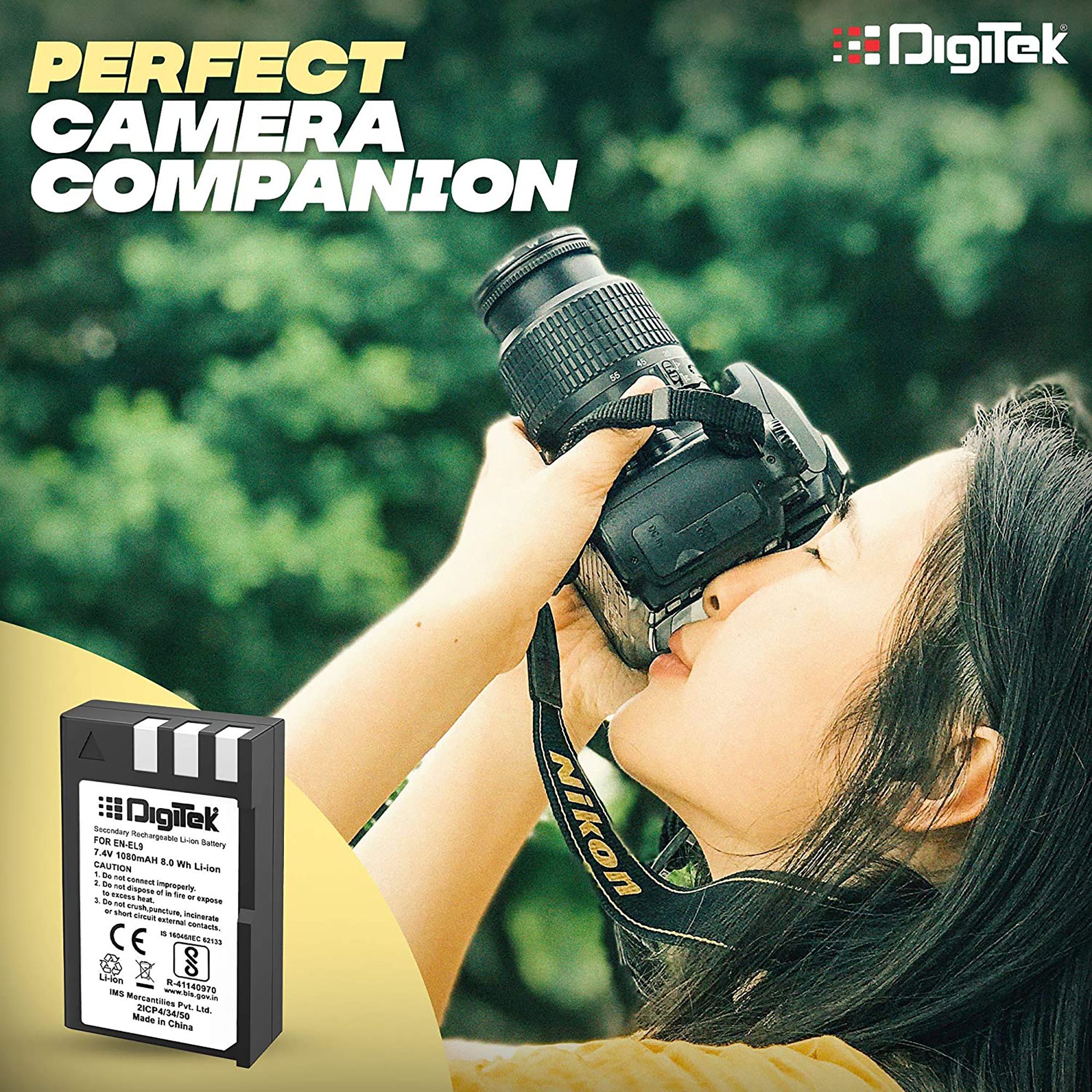 DigiTek EN-EL9 1080 mAh Li-ion Rechargeable Battery for D3000, D5000, D40, D50, D60, D6R1, D3X and D40X DigiTek EN-EL9 1080 mAh Li-ion Rechargeable Battery for D3000, D5000, D40, D50, D60, D6R1, D3X and D40X_7