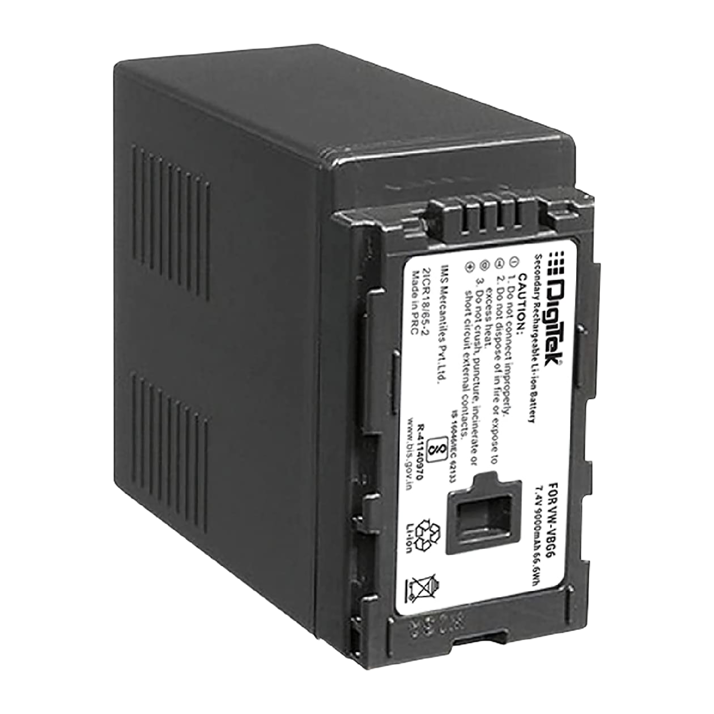 DigiTek VW VBG-6 9000 mAh Li-ion Rechargeable Battery_1