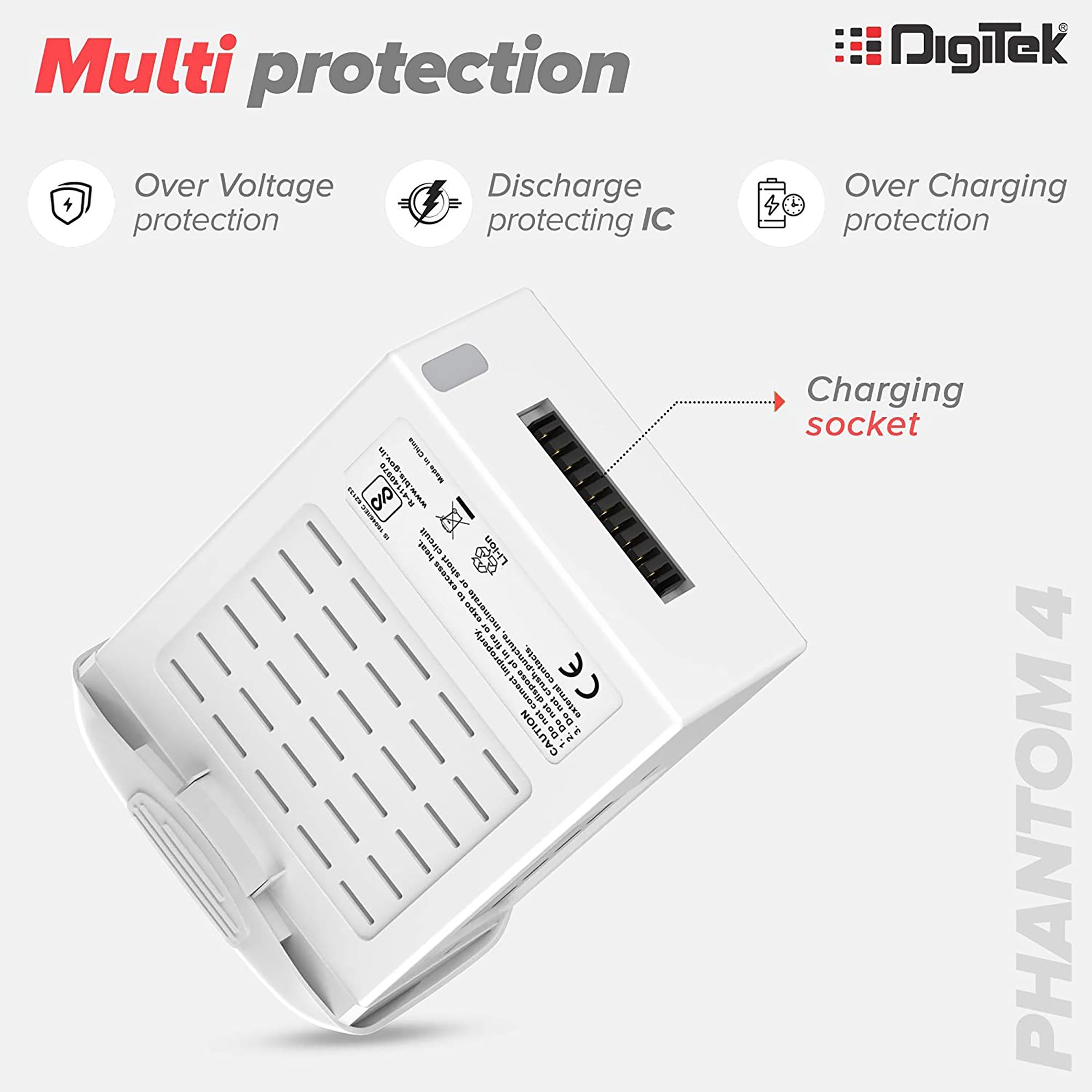 DigiTek DJI Phantom IV 5870 mAh Li-ion Rechargeable Battery_8