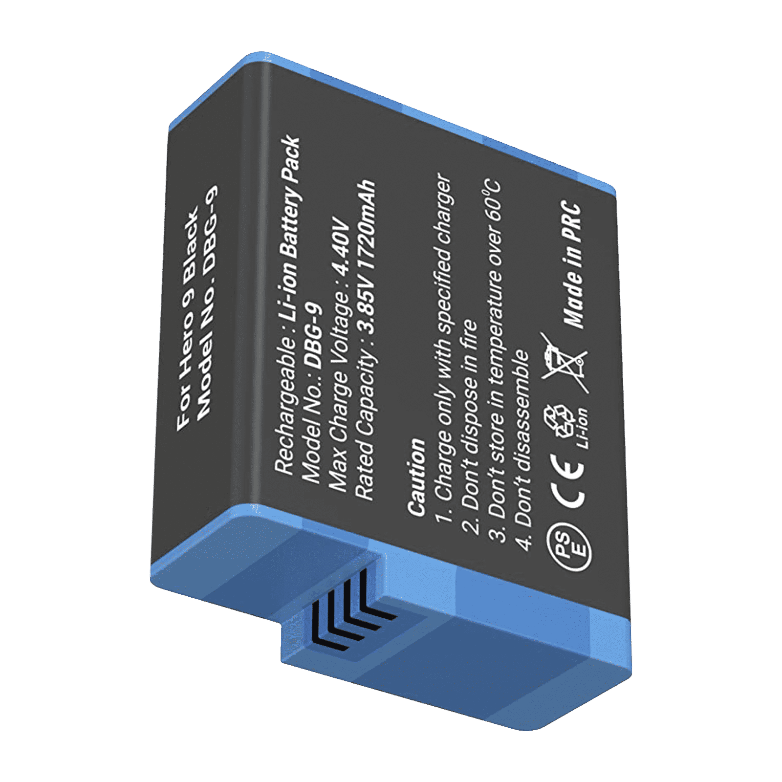 DigiTek DBG-9 1720 mAh Li-ion Rechargeable Battery for Hero9_6