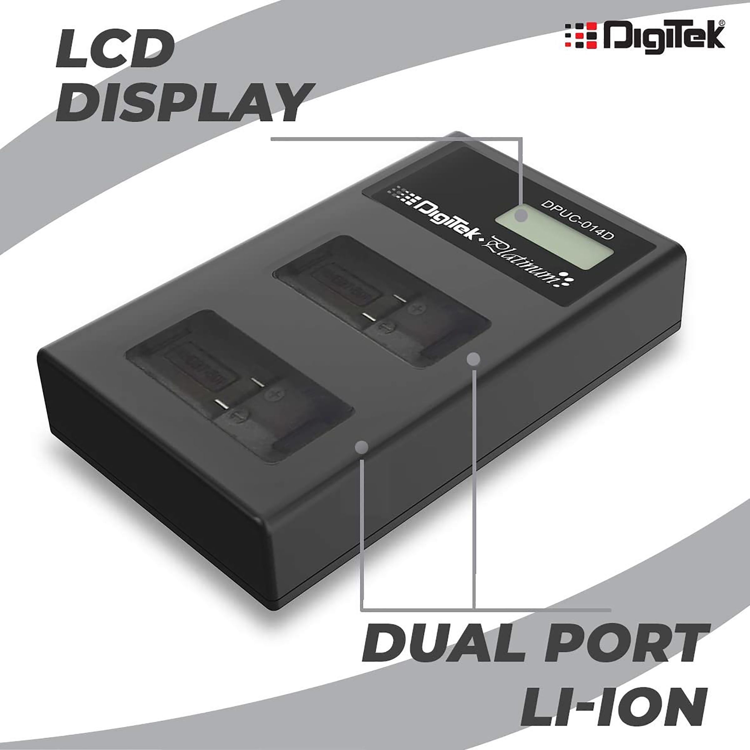 DigiTek Platinum DPUC 014D (LCD MU) Fast Camera Battery Charger for Hero9 (2-Ports, Over Voltage Protection)_5