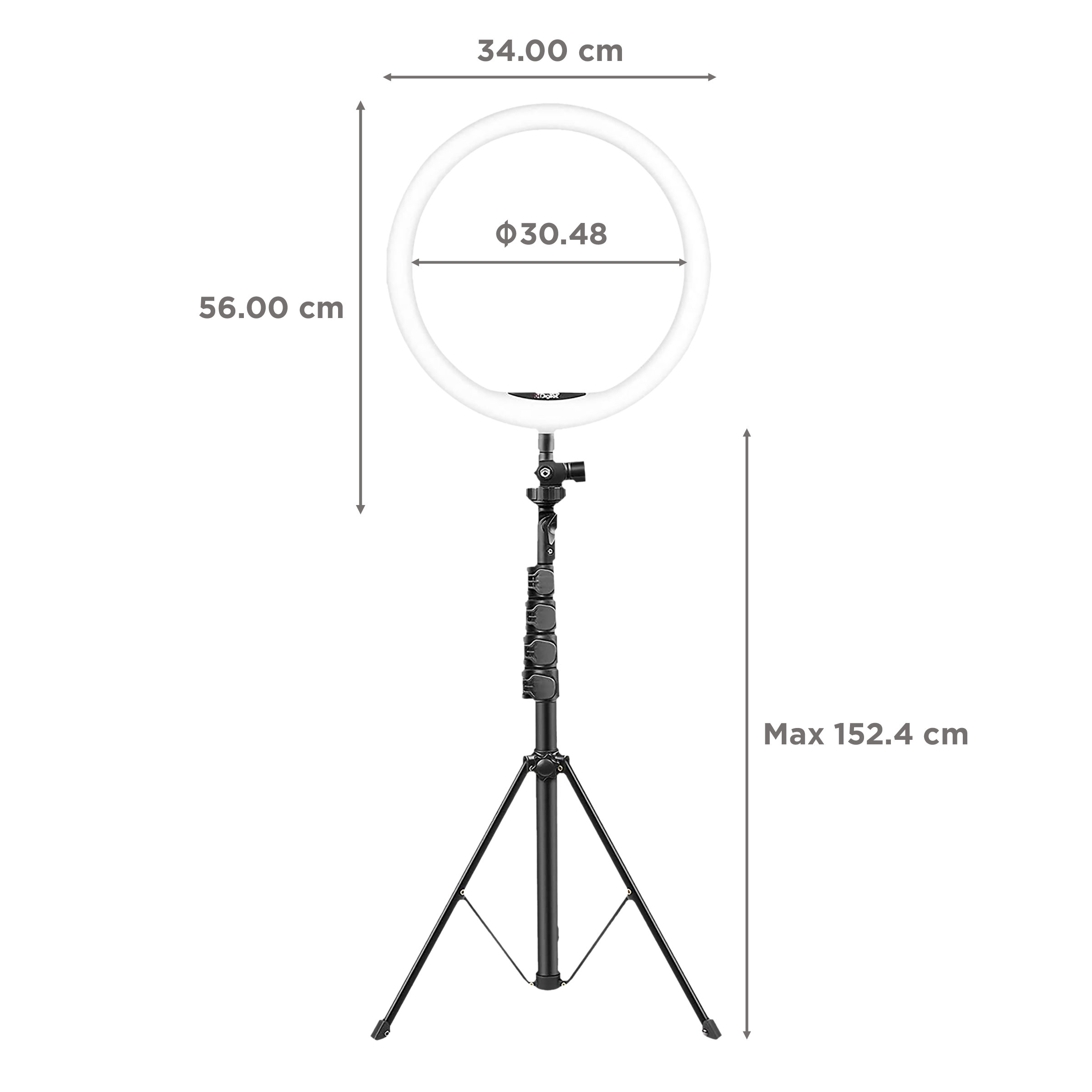 Digitek DRL 12C Ring Light with Light Stand for Live Streaming, Selfie, Video Chatting & Vlogging (Maximum Load Upto 5Kg)_2