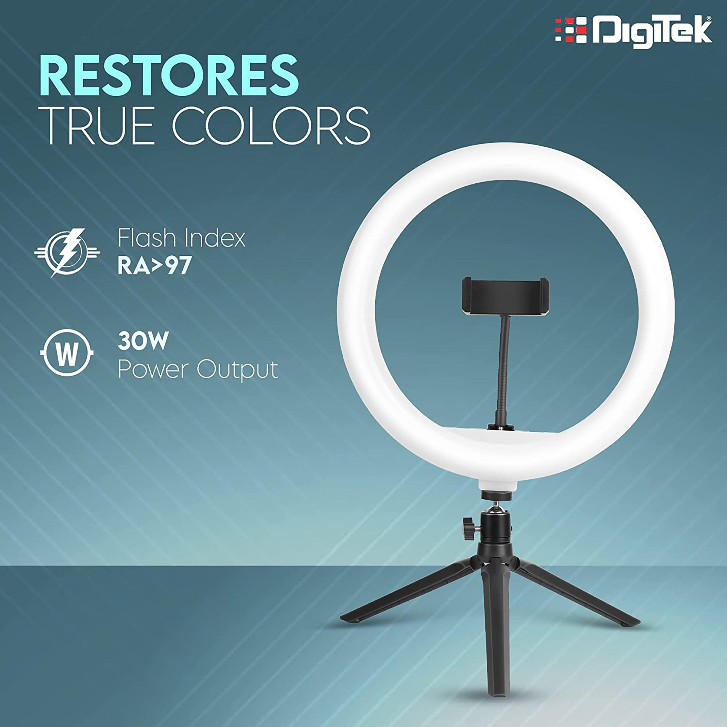 Digitek DRL-14C Ring Light with Mini Tripod for Still Photography & Videography (Adjustable Stand)_9