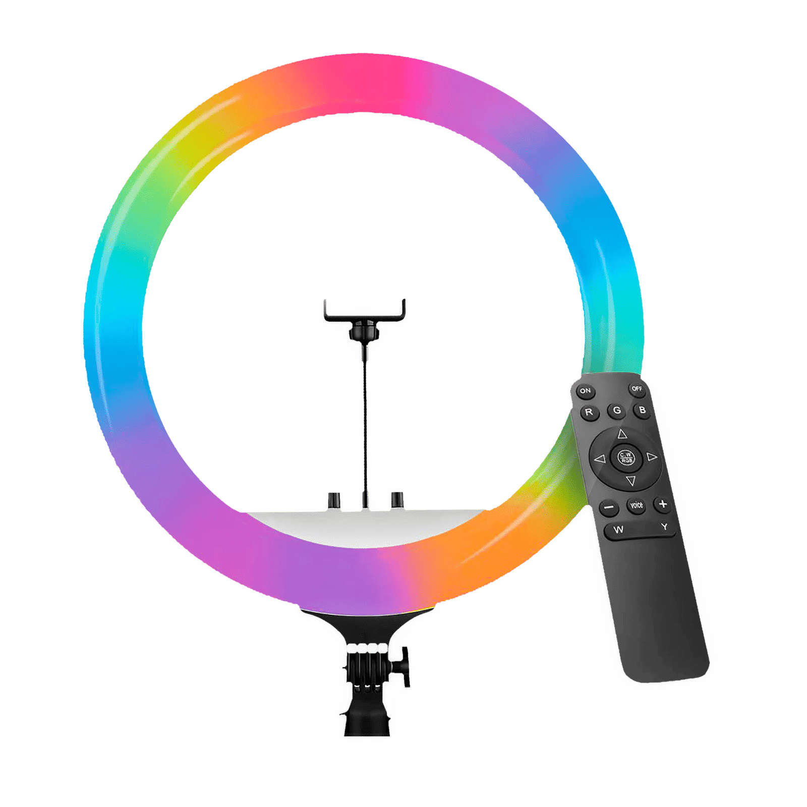 Digitek DRL-18 RGB Ring Light with Remote & Carry Bag for Photography, Videography & Live Streaming (Multi-Angle Adjustment)_1